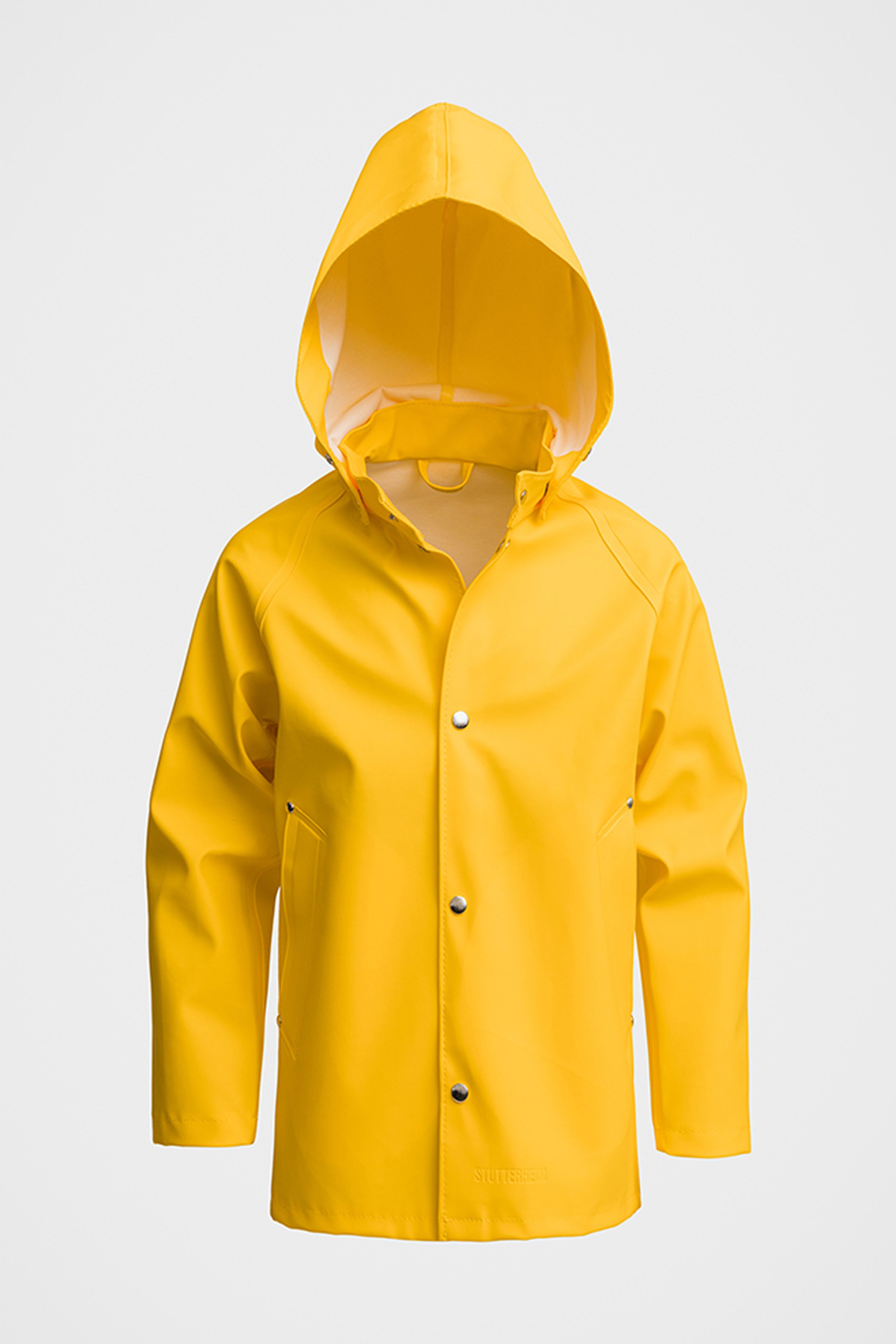 stutterheim mini kids raincoat yellow jackets