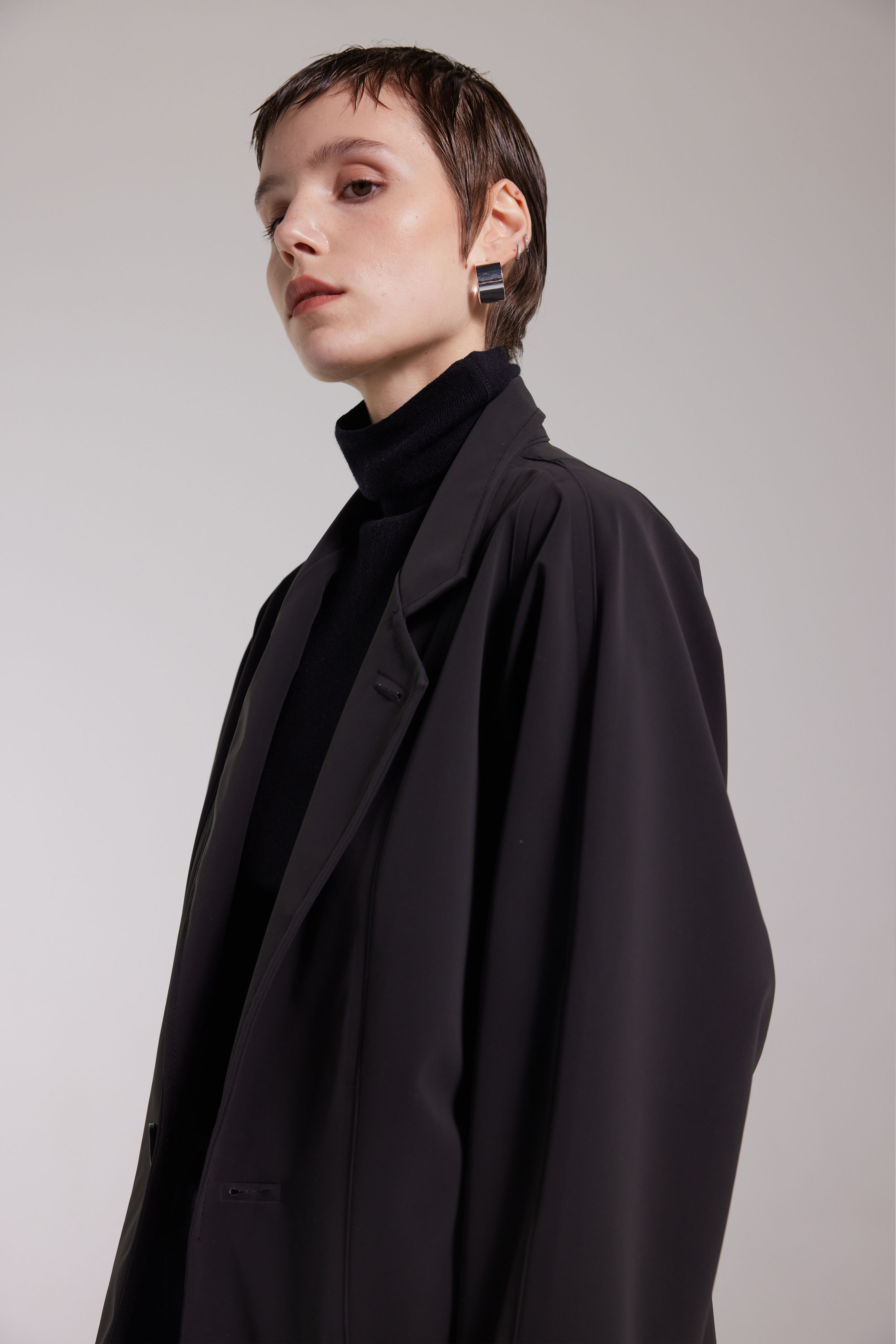 stutterheim moberg matte blazer black women jackets