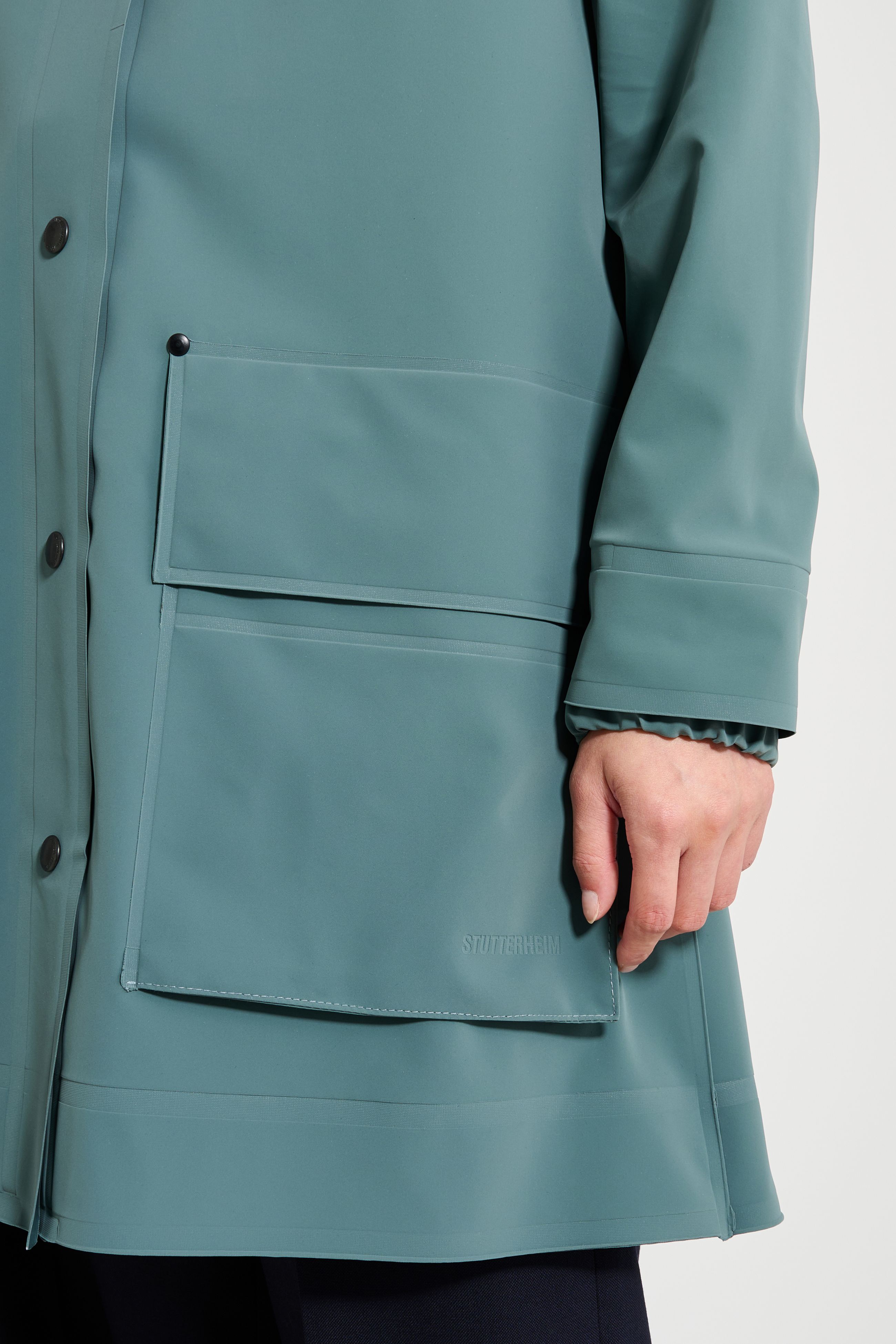 Stutterheim Mosebacke 15 Raincoat In Blue