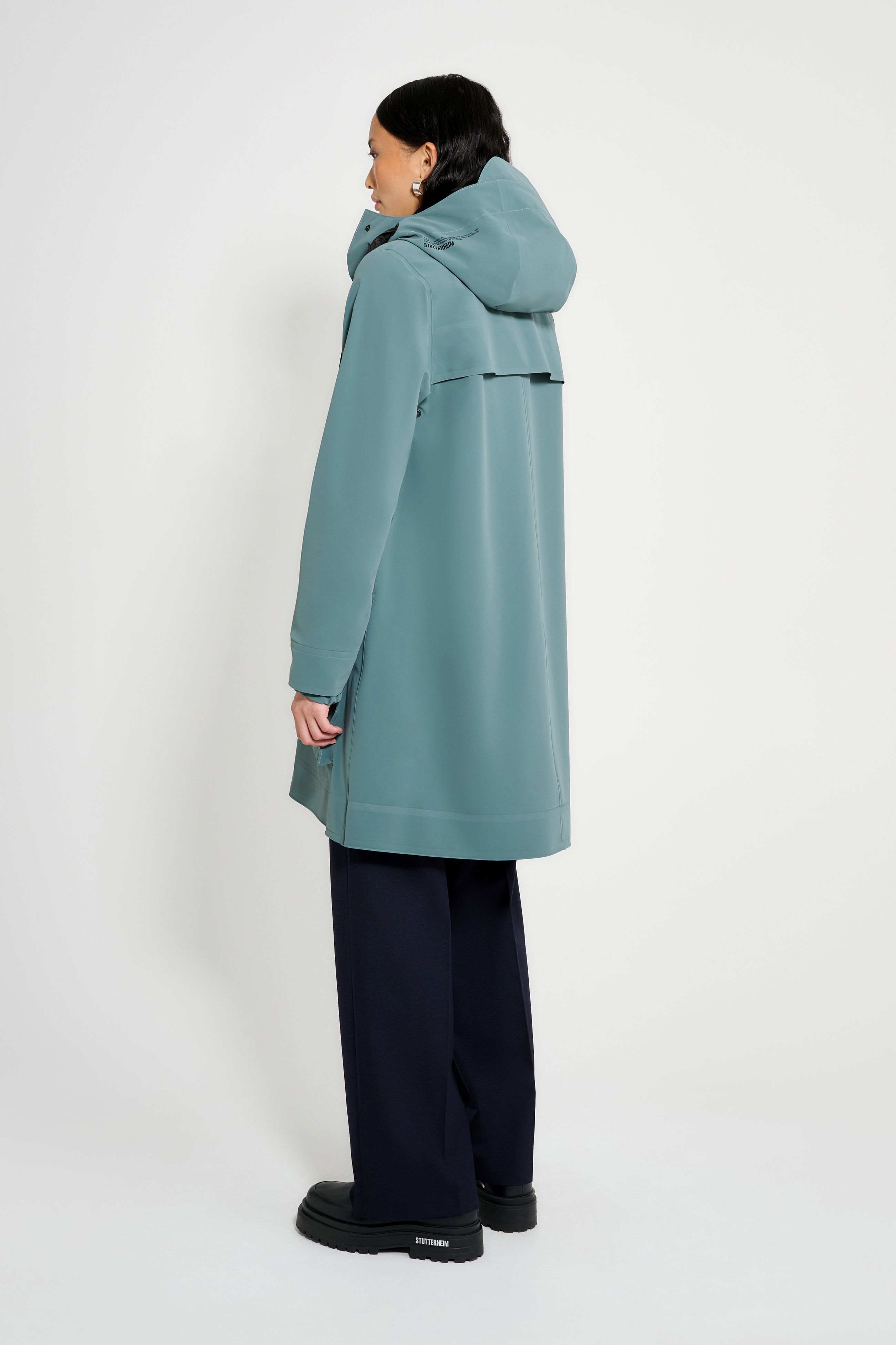 Stutterheim Mosebacke 15 Raincoat In Blue