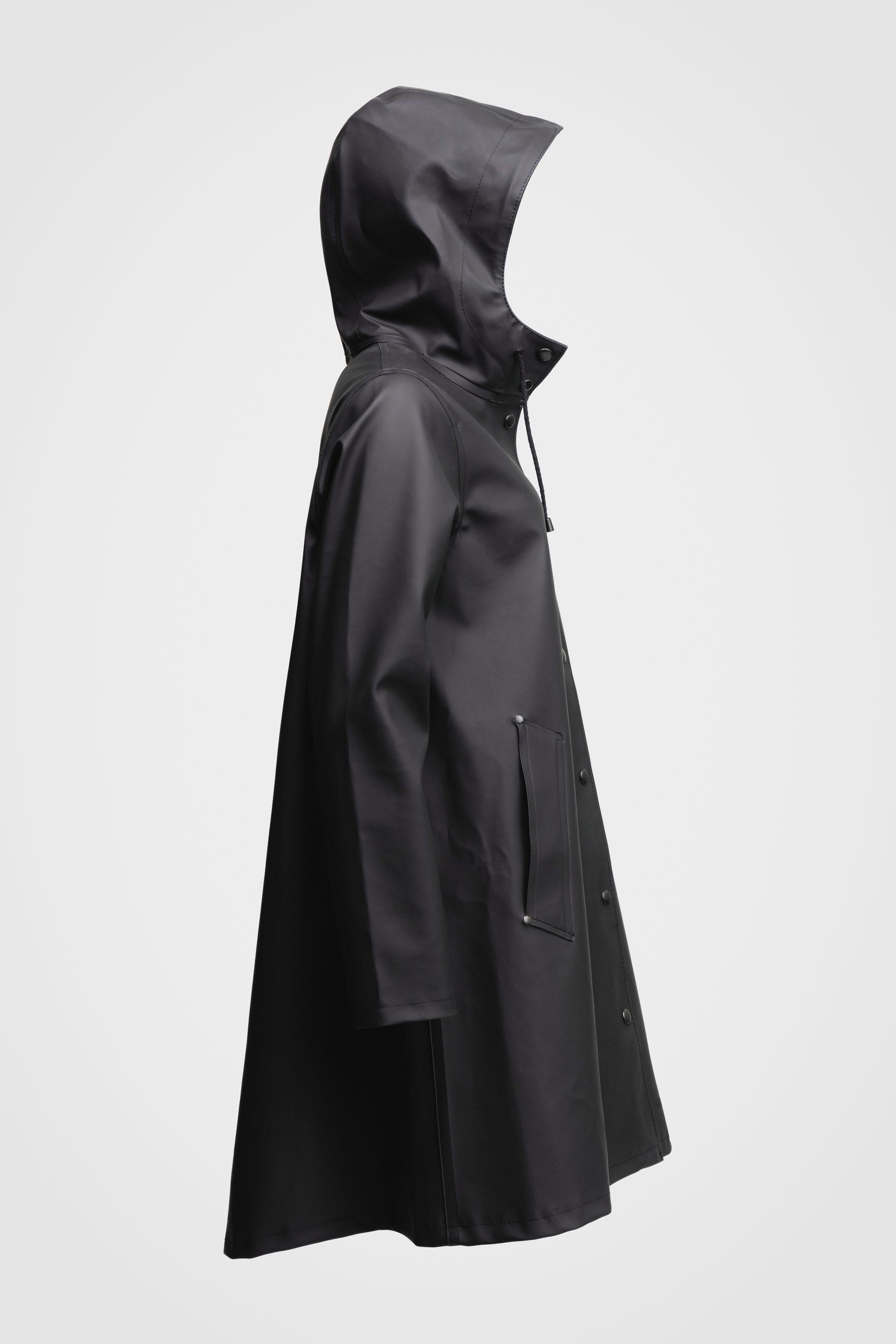 stutterheim mosebacke raincoat black women jackets raincoats