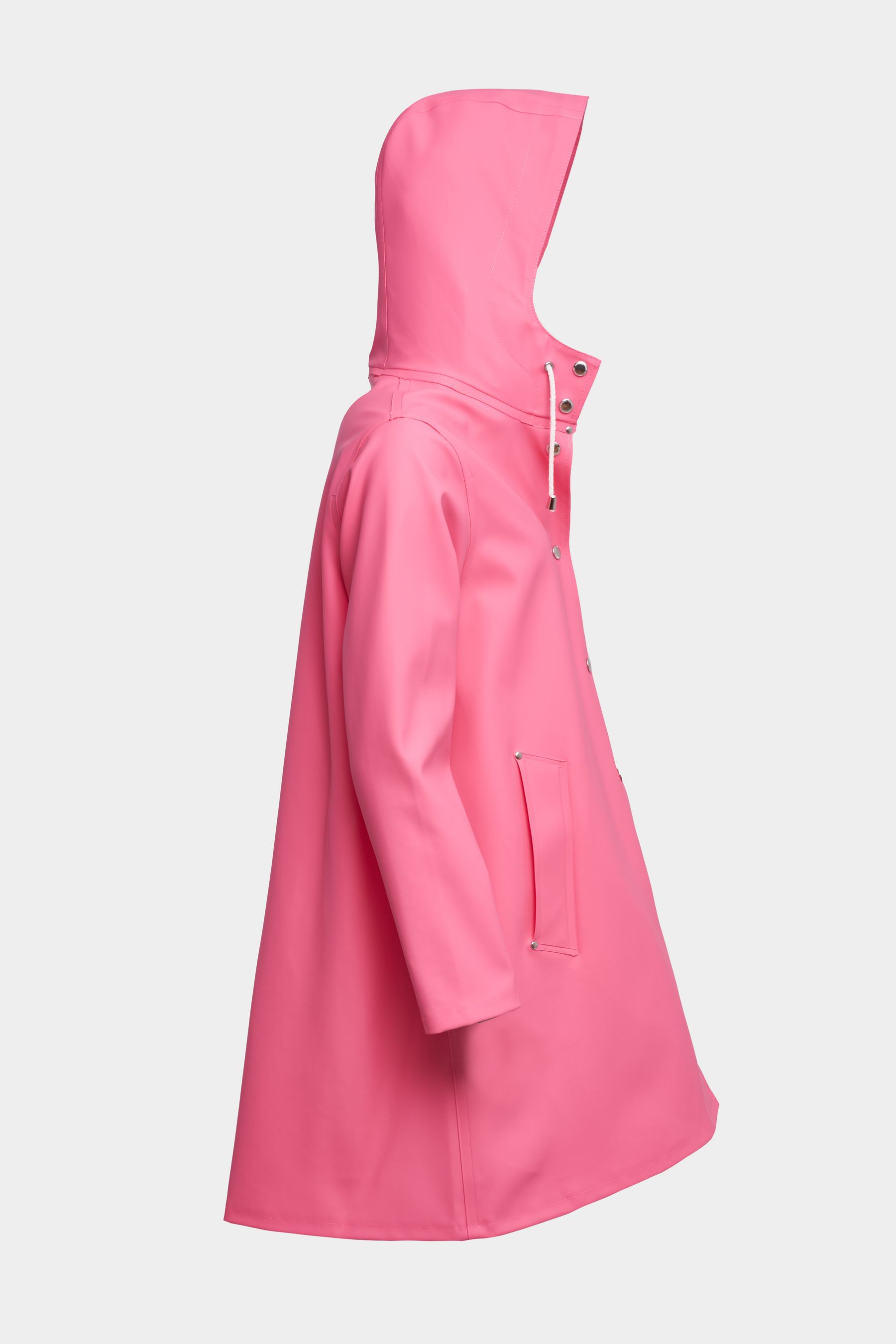 stutterheim mosebacke raincoat bubblegum women jackets raincoats