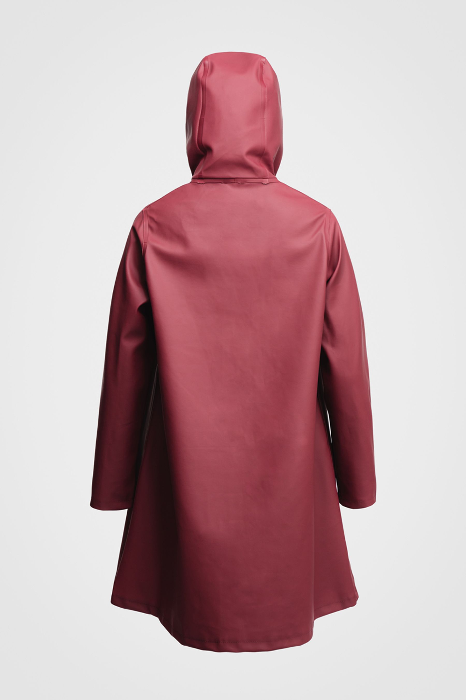 stutterheim mosebacke raincoat burgundy women jackets raincoats