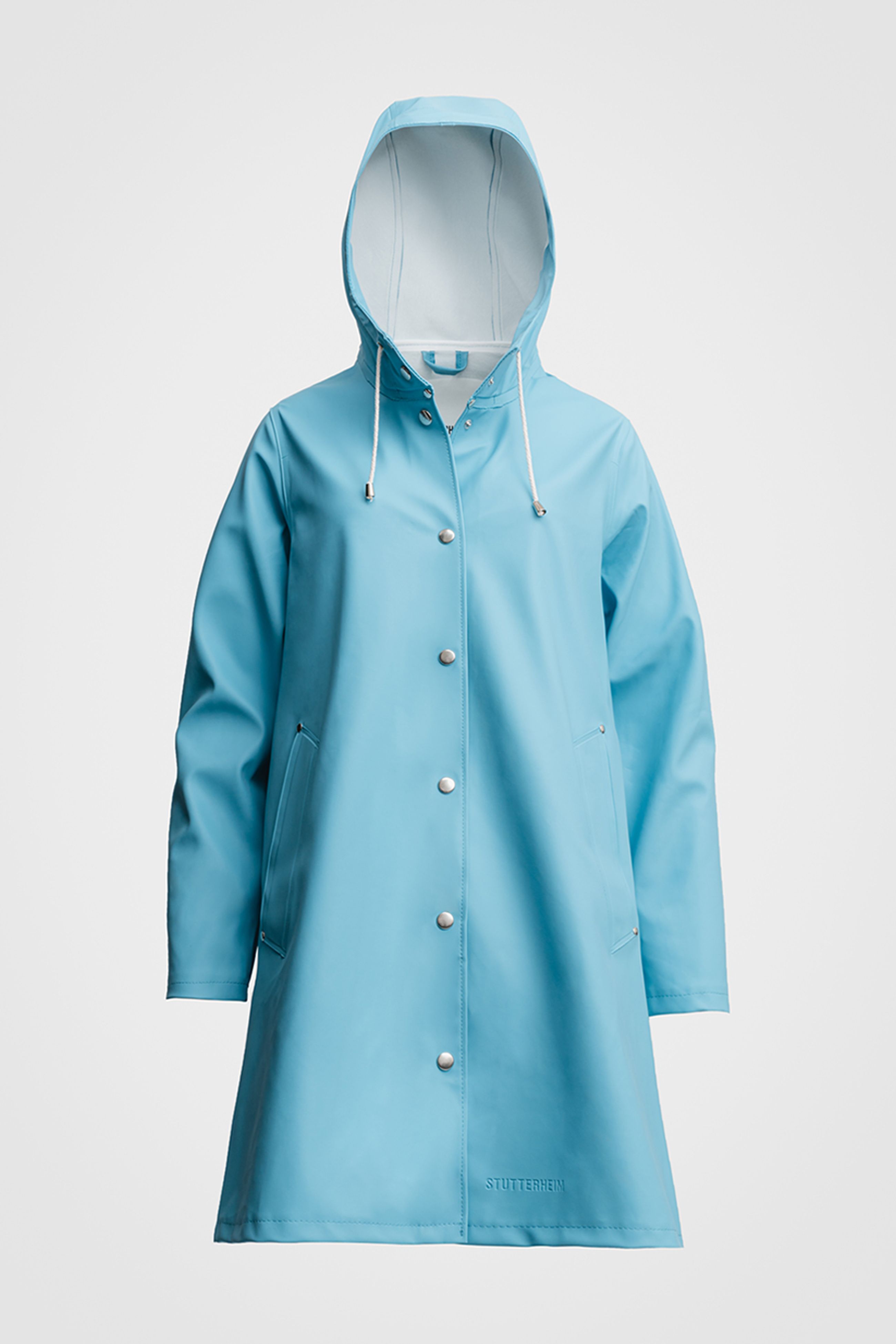 stutterheim mosebacke raincoat delphinium blue women jackets raincoats