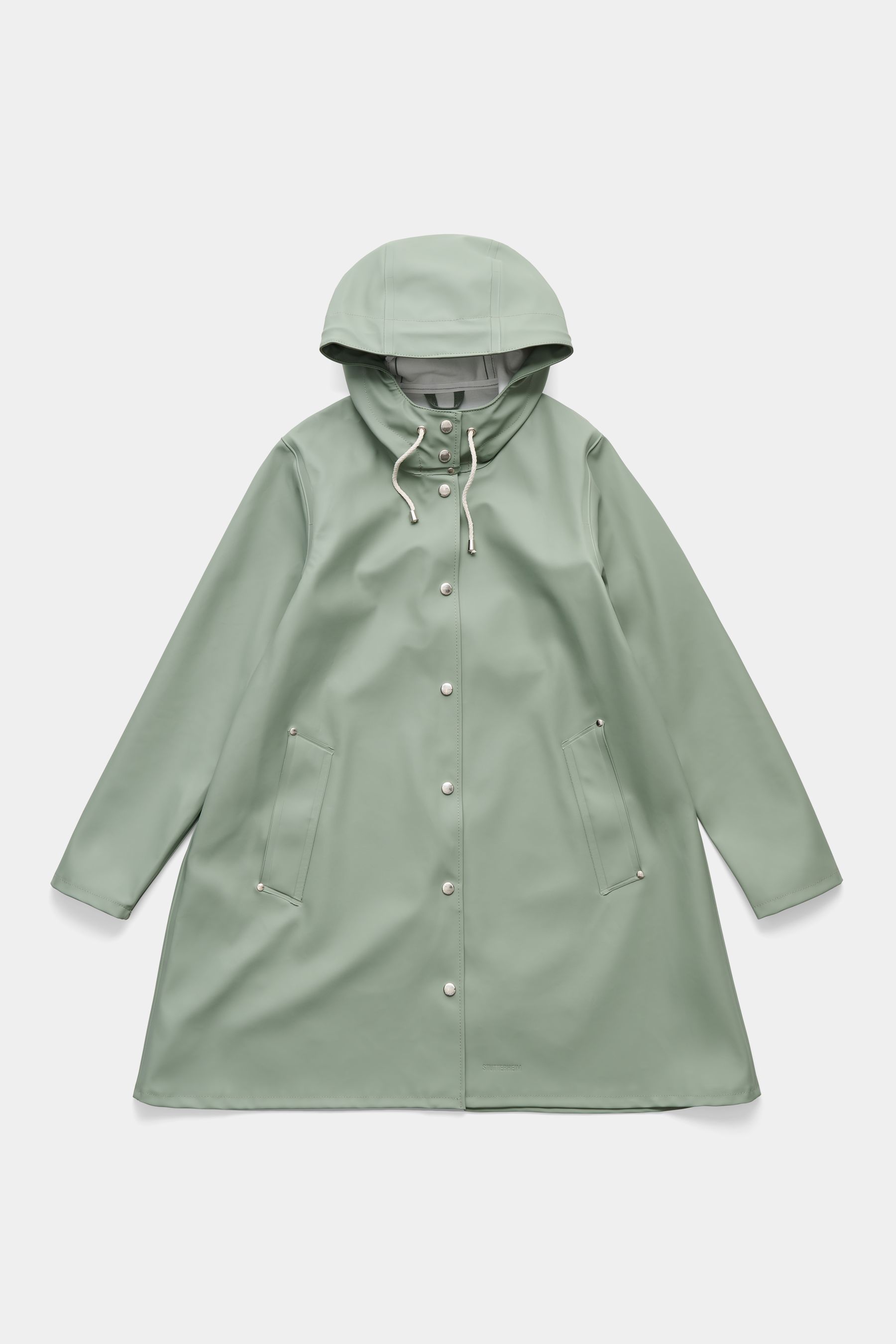 stutterheim mosebacke raincoat khaki green women jackets