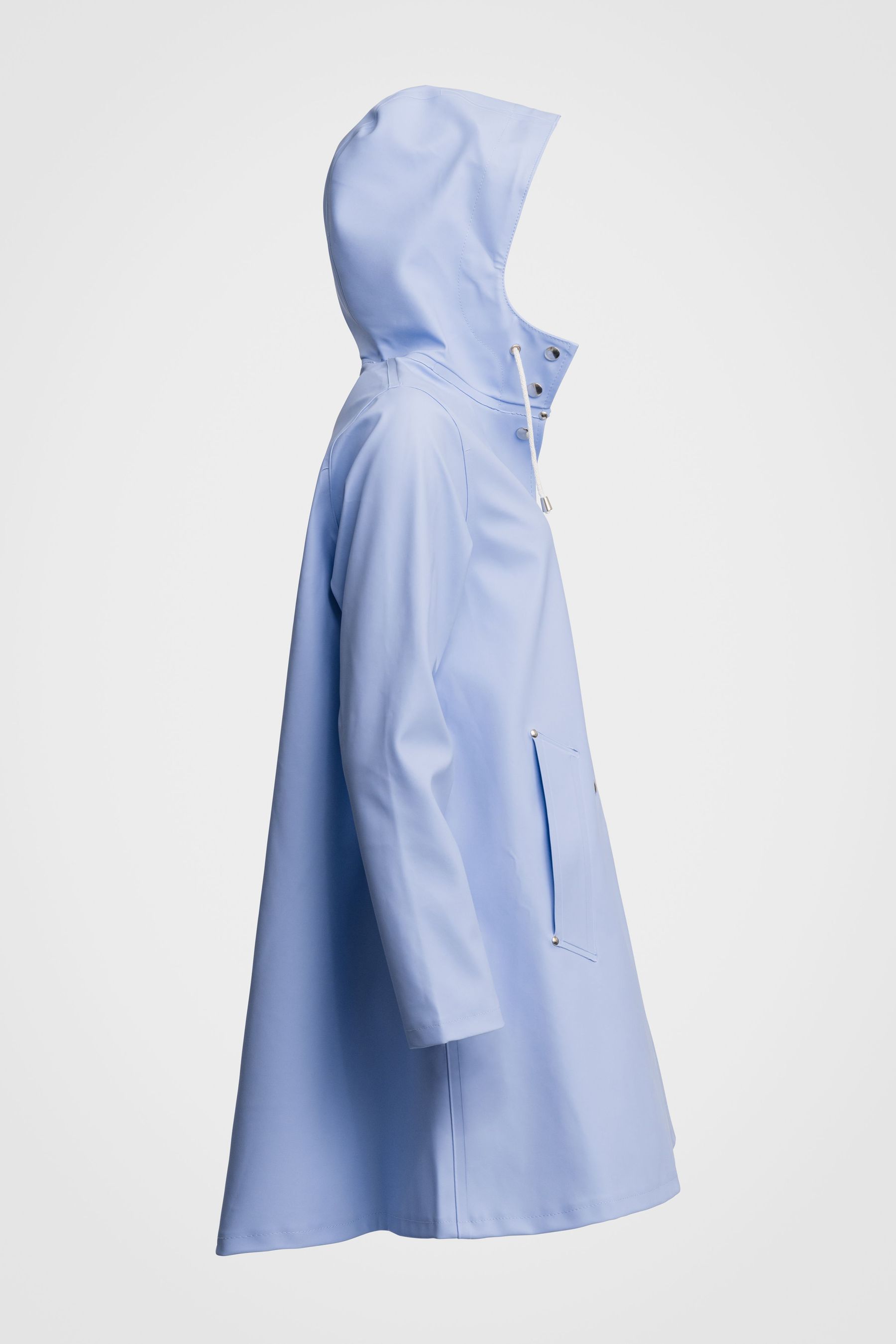 stutterheim mosebacke raincoat light blue women jackets raincoats