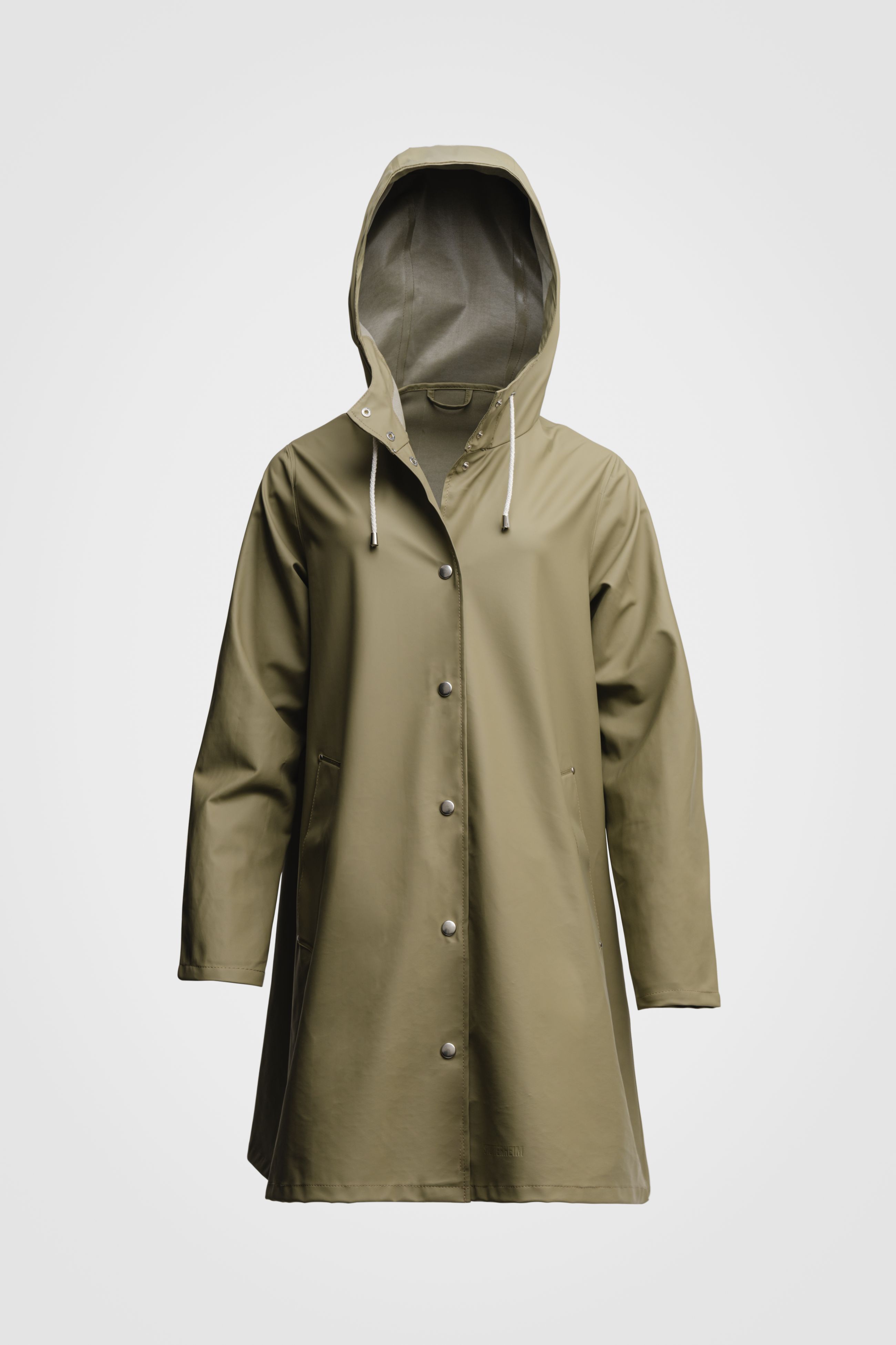 stutterheim mosebacke lightweight raincoat aloe women jackets raincoats