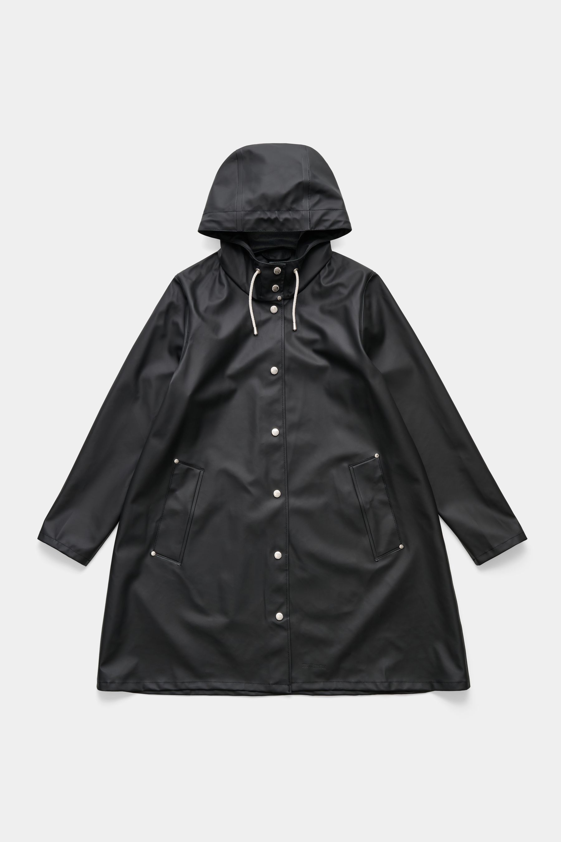 stutterheim mosebacke lightweight raincoat black women jackets raincoats