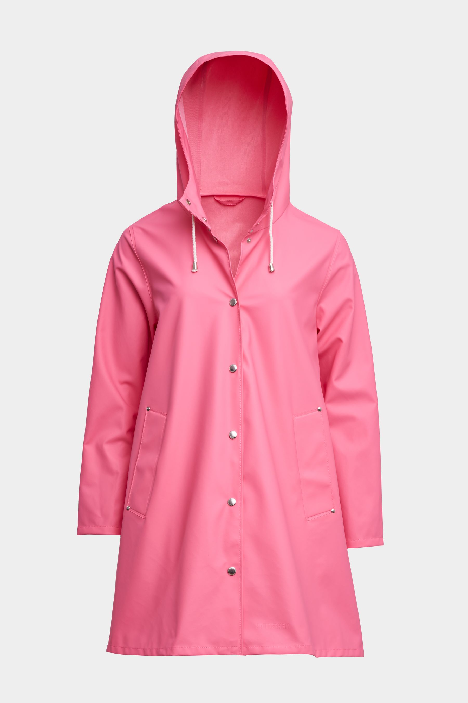 stutterheim mosebacke lightweight raincoat bubblegum women jackets raincoats