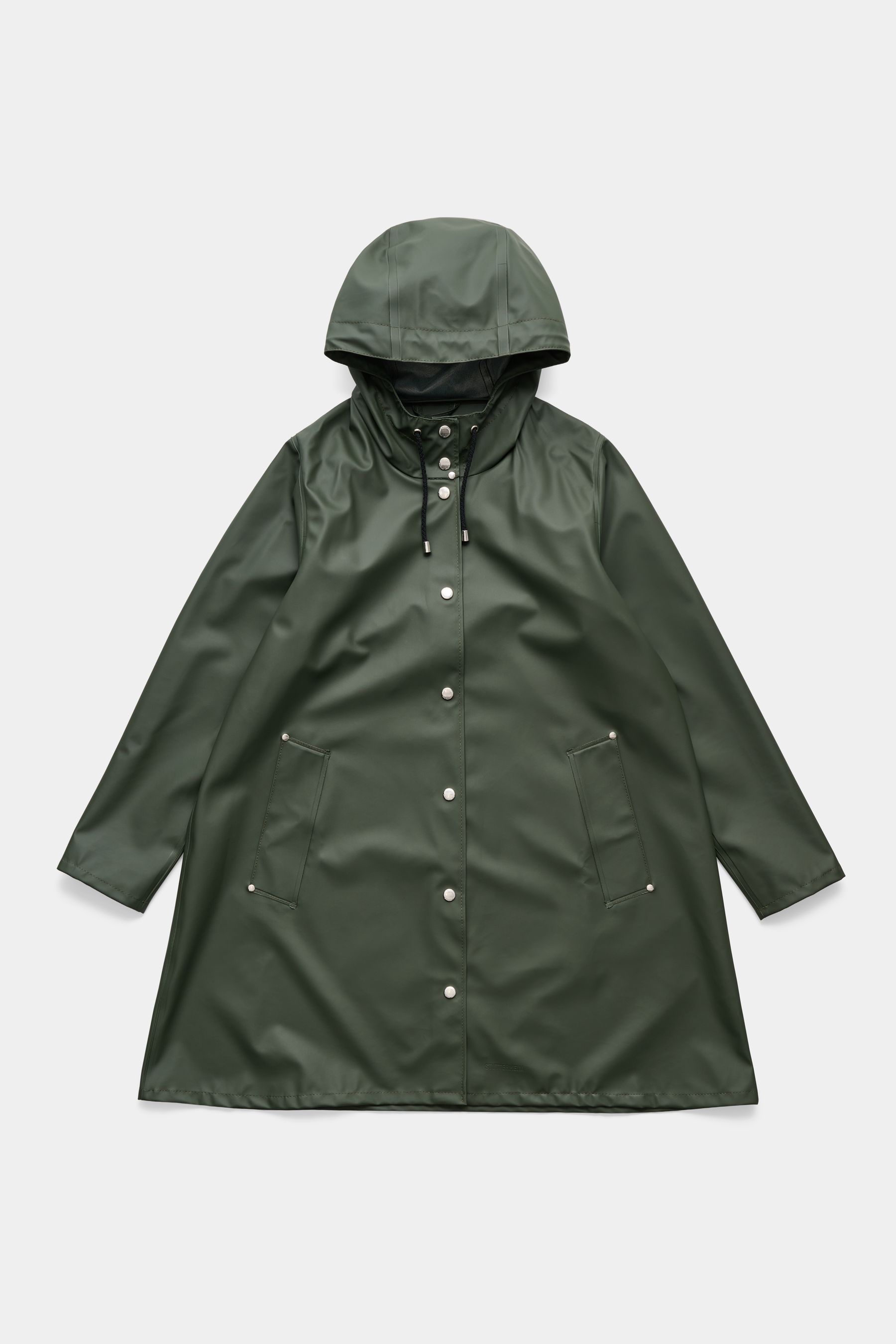 stutterheim mosebacke lightweight raincoat green women jackets raincoats