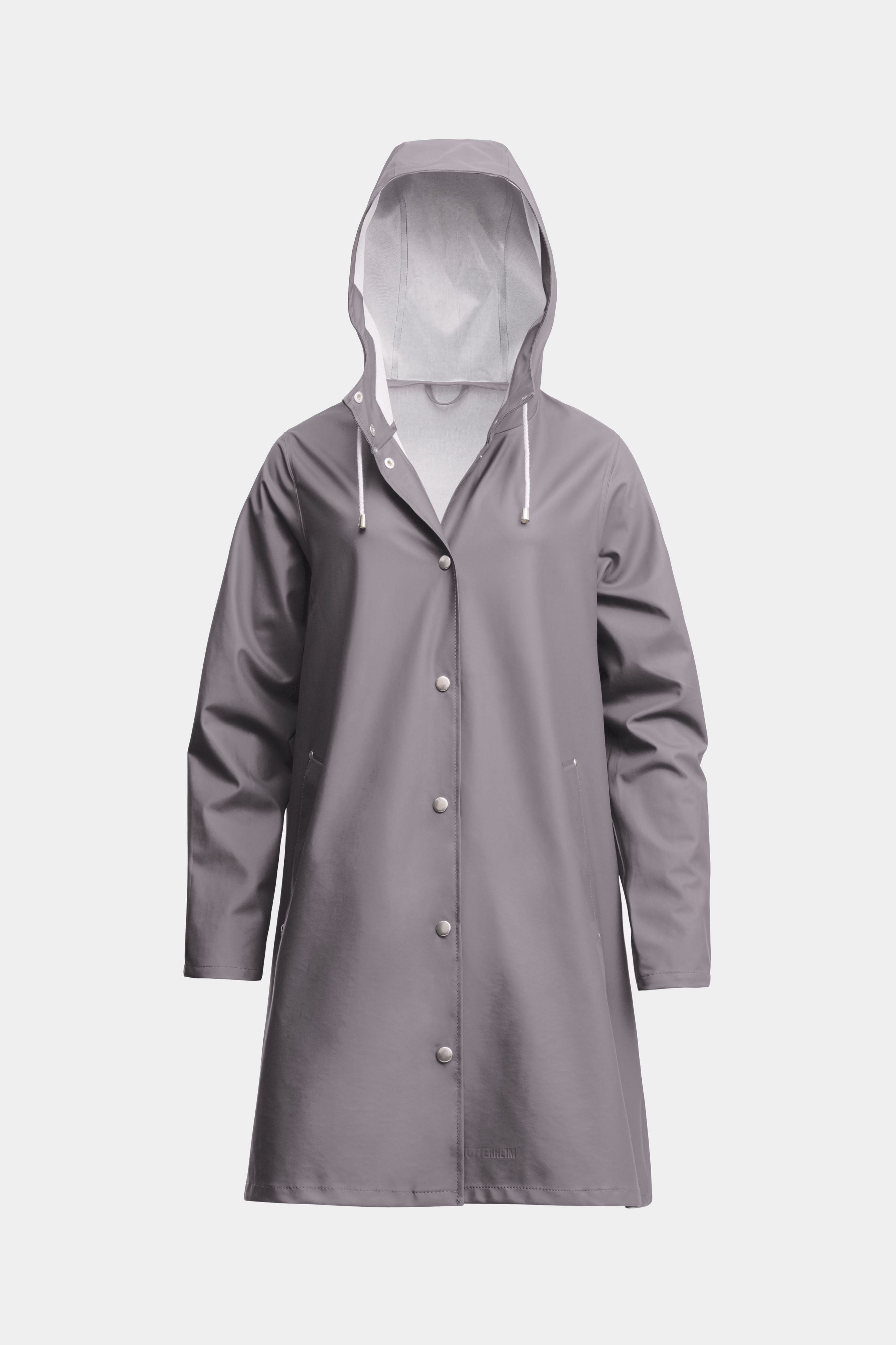 stutterheim mosebacke lightweight raincoat grey women jackets raincoats