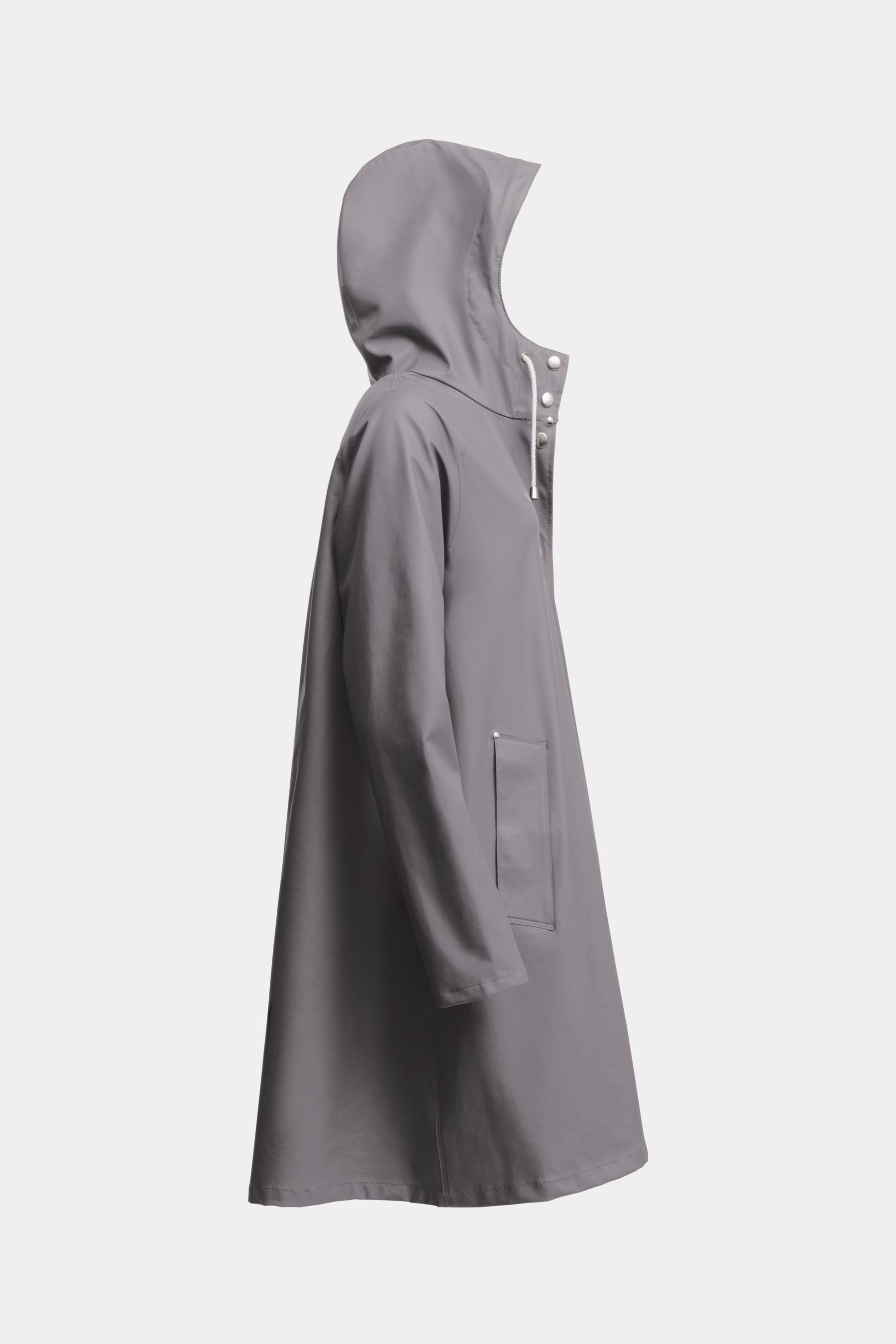 stutterheim mosebacke lightweight raincoat grey women jackets raincoats