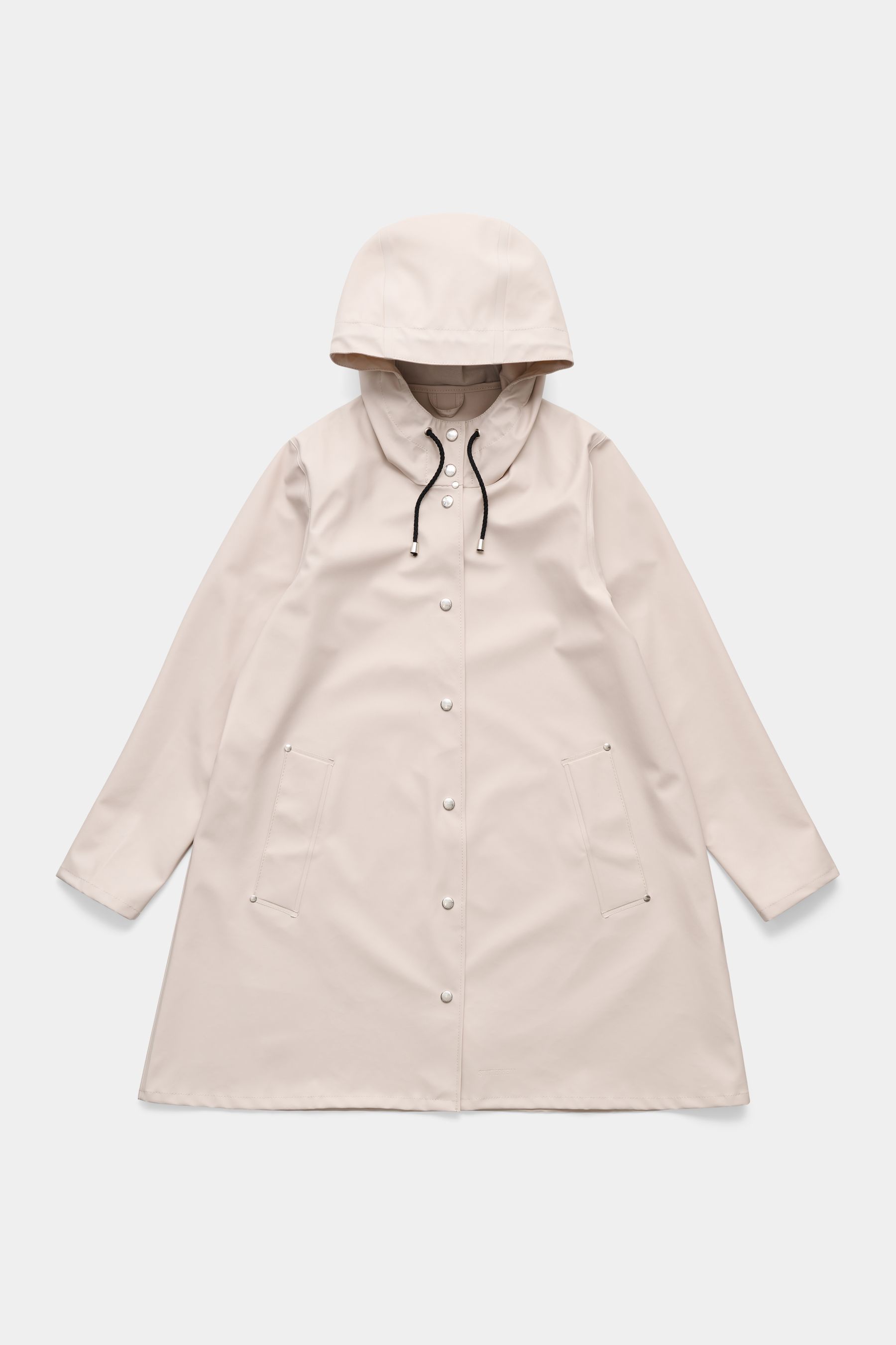 stutterheim mosebacke lightweight raincoat light sand women jackets raincoats