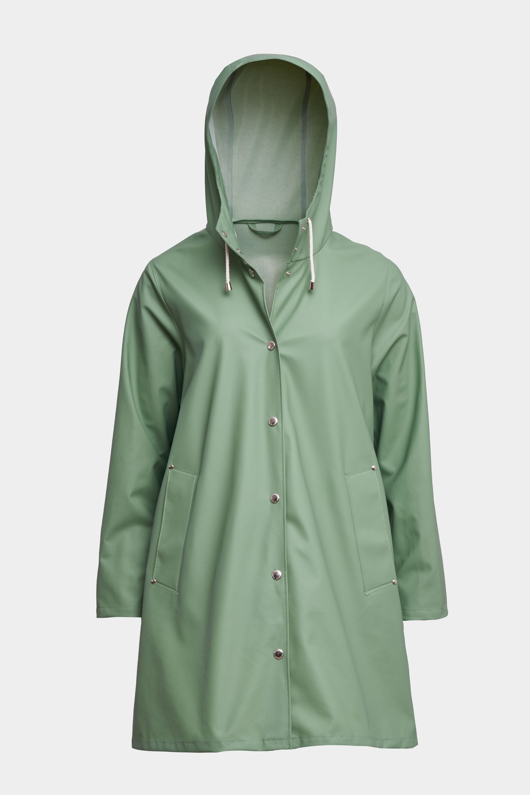 stutterheim mosebacke lightweight raincoat loden green women jackets raincoats