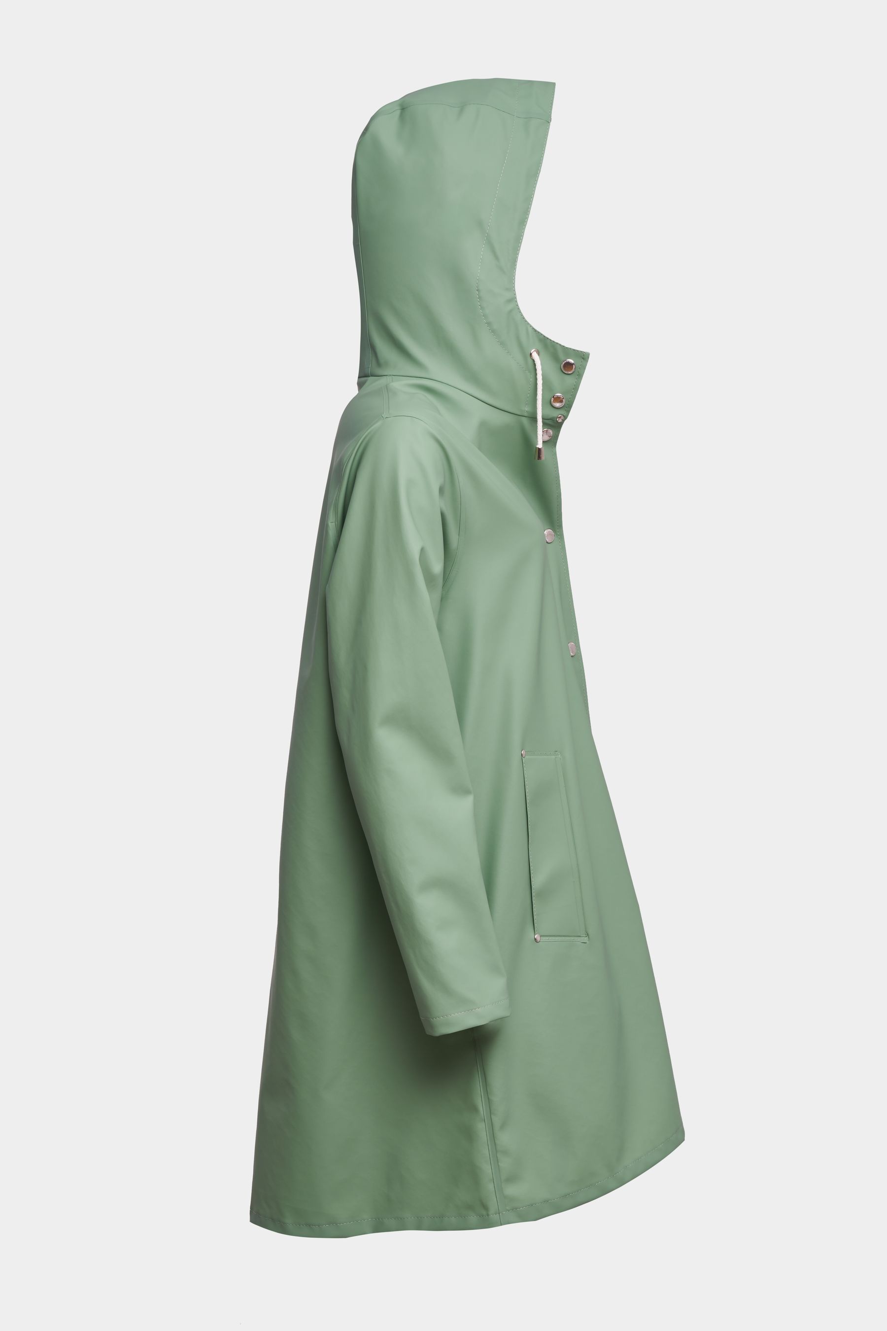 stutterheim mosebacke lightweight raincoat loden green women jackets raincoats
