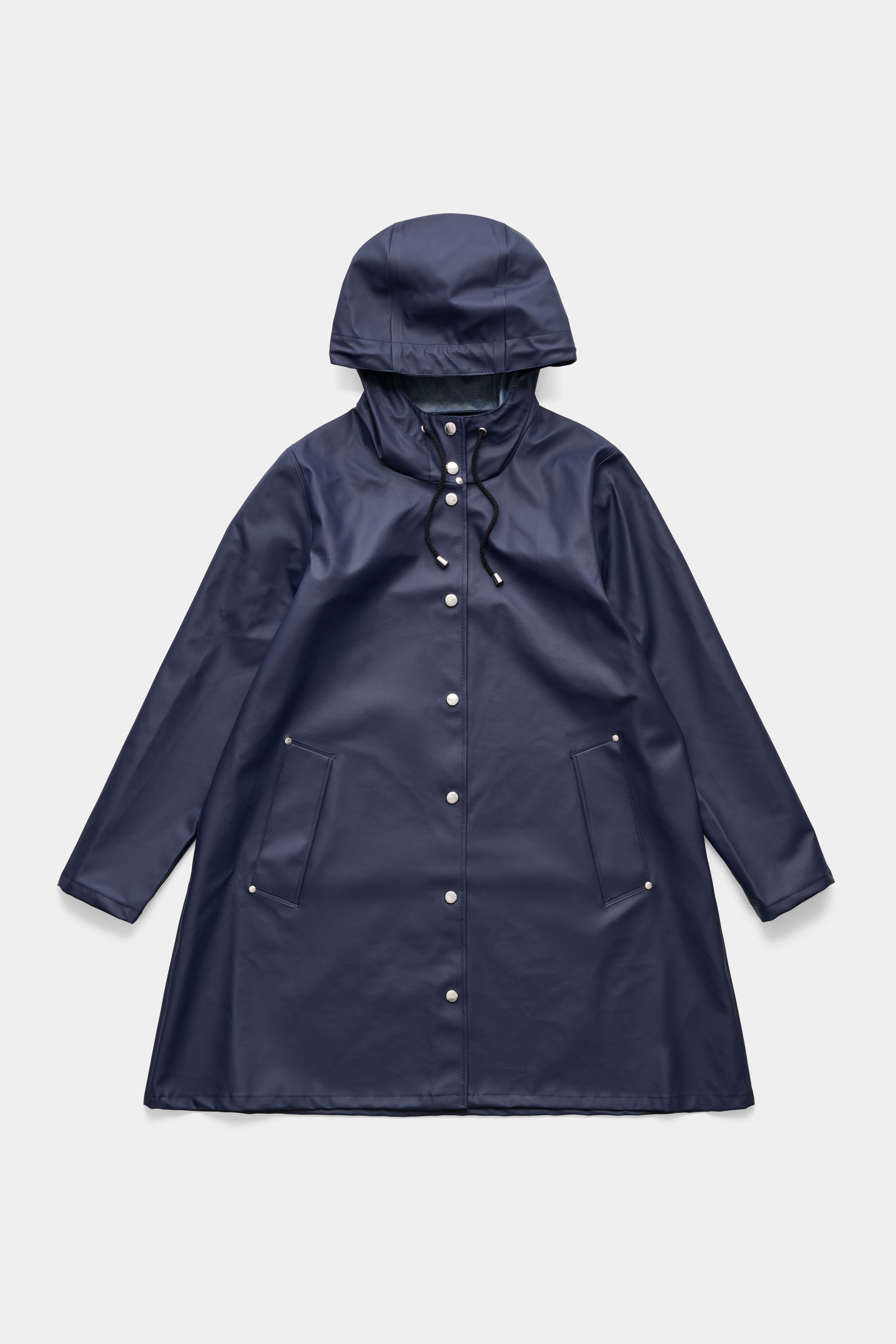 stutterheim mosebacke lightweight raincoat navy women jackets raincoats