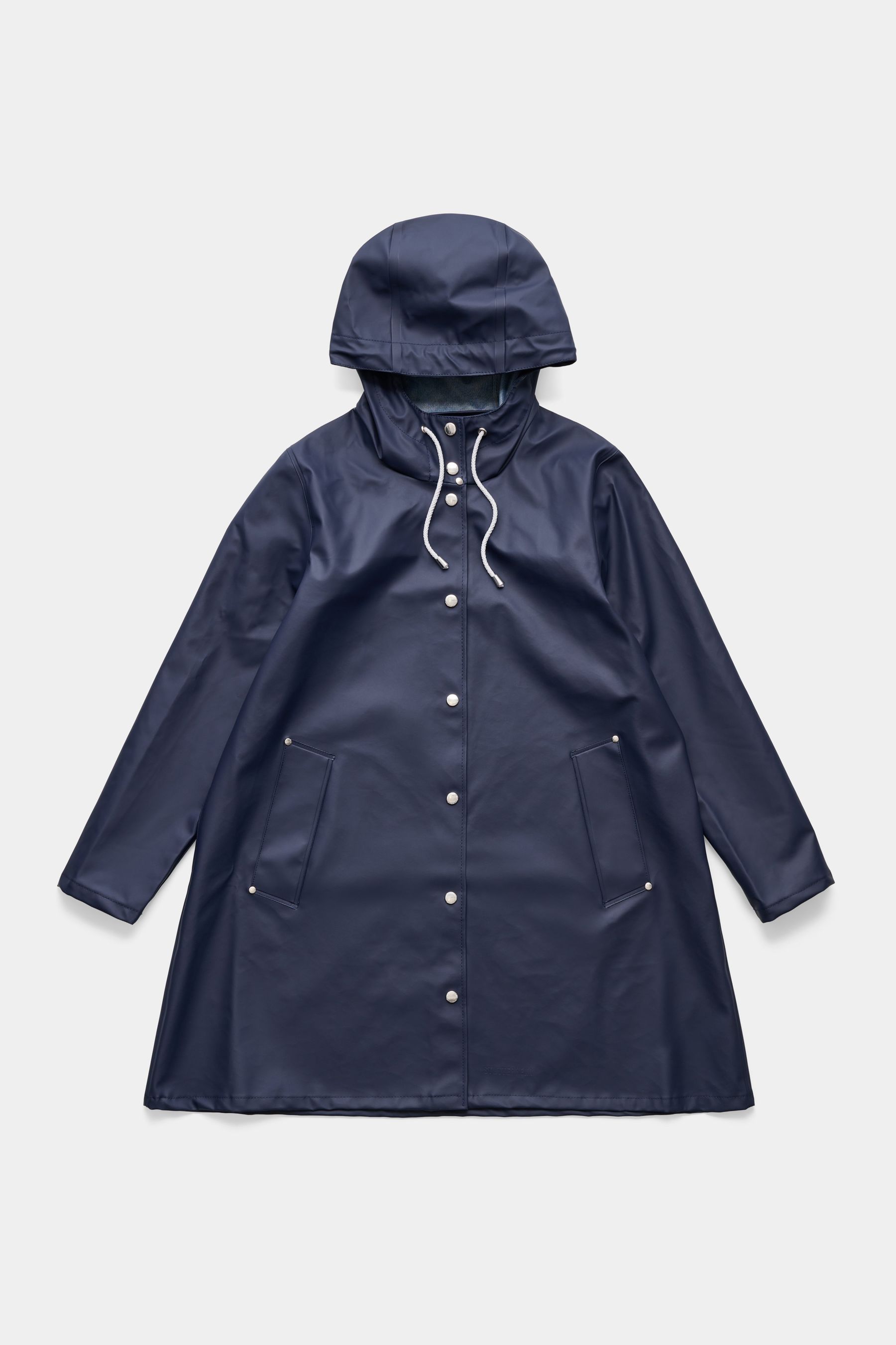 stutterheim mosebacke lightweight raincoat navy women jackets raincoats