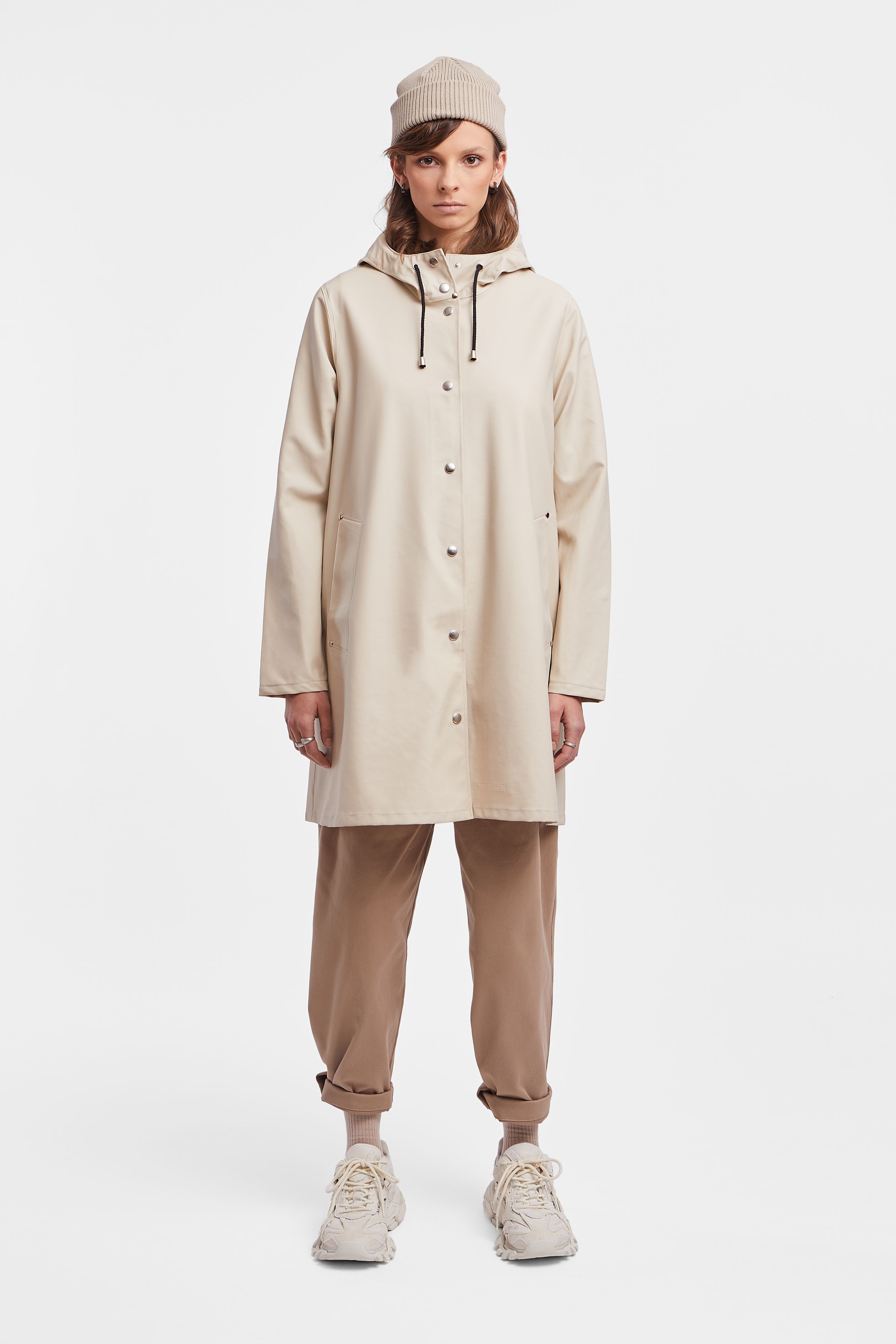 stutterheim mosebacke lightweight raincoat oyster women jackets raincoats