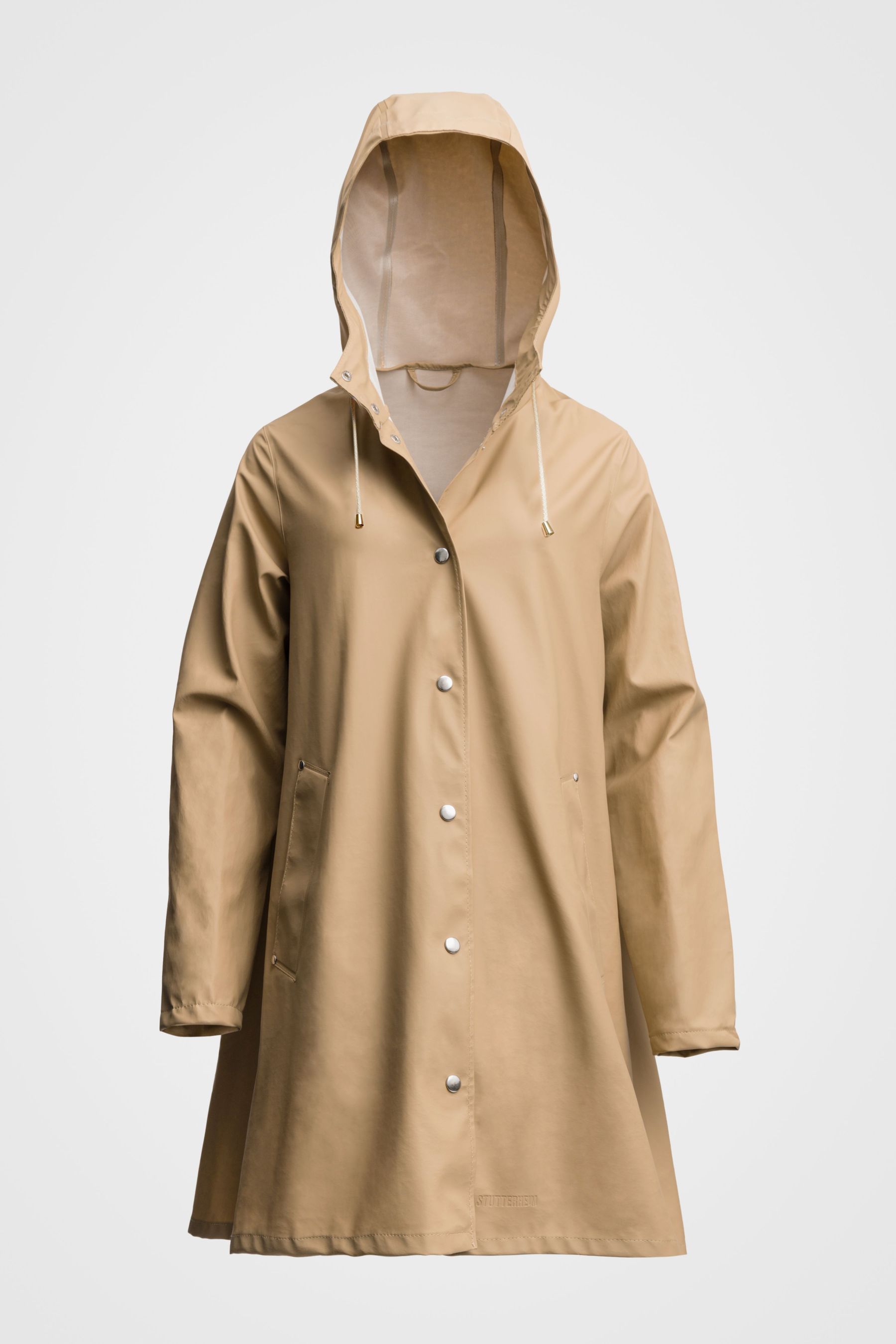 stutterheim mosebacke lightweight raincoat sand women jackets raincoats