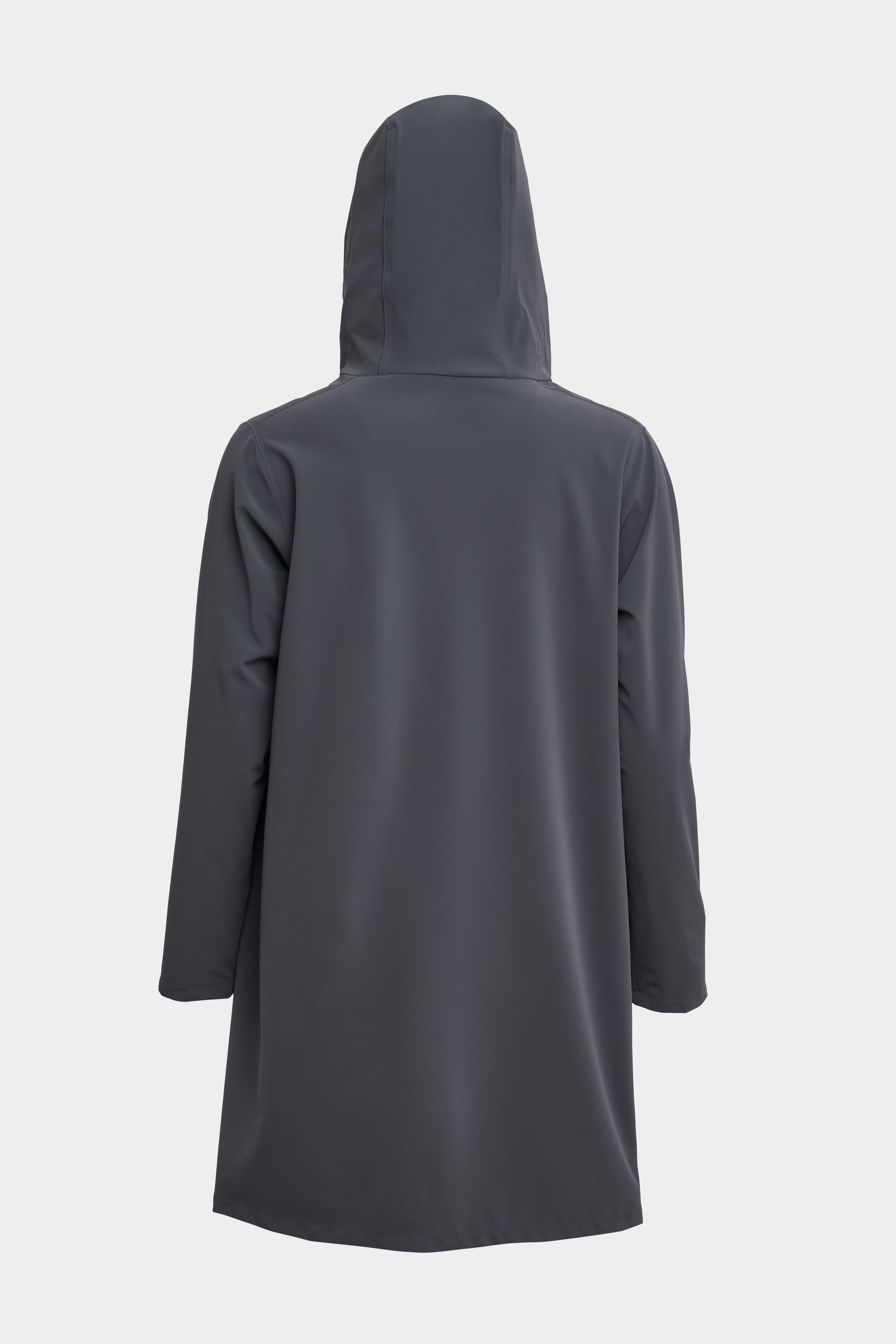 stutterheim mosebacke lightweight matte raincoat charcoal women jackets raincoats