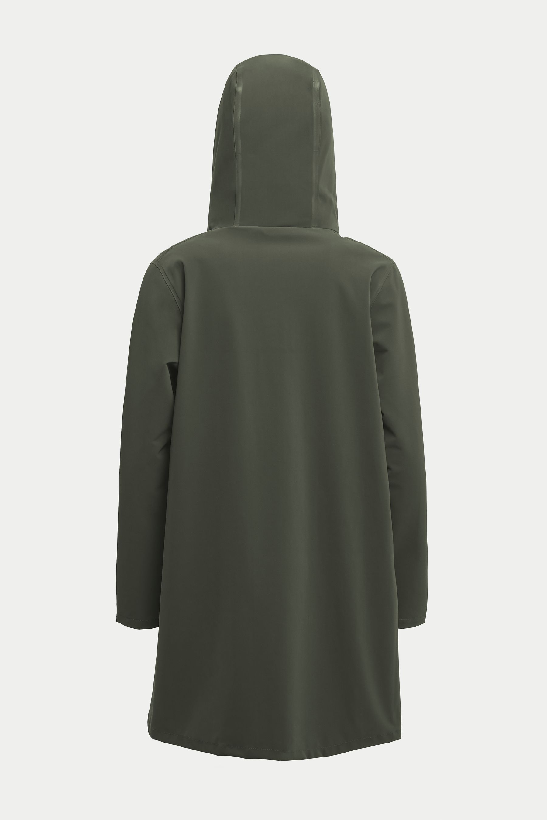 stutterheim mosebacke lightweight matte raincoat dark green women jackets raincoats