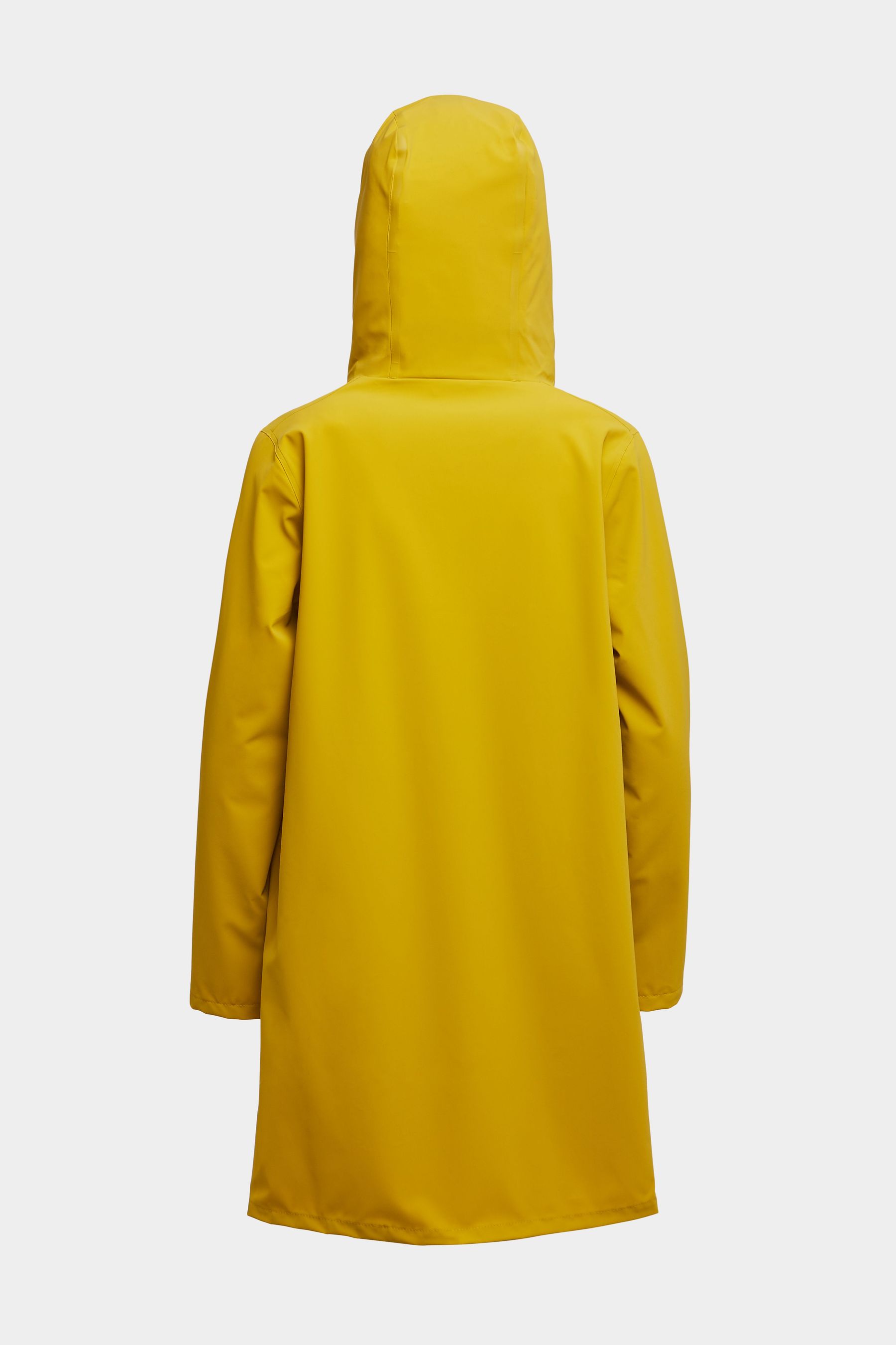 stutterheim mosebacke lightweight matte raincoat gold women jackets raincoats
