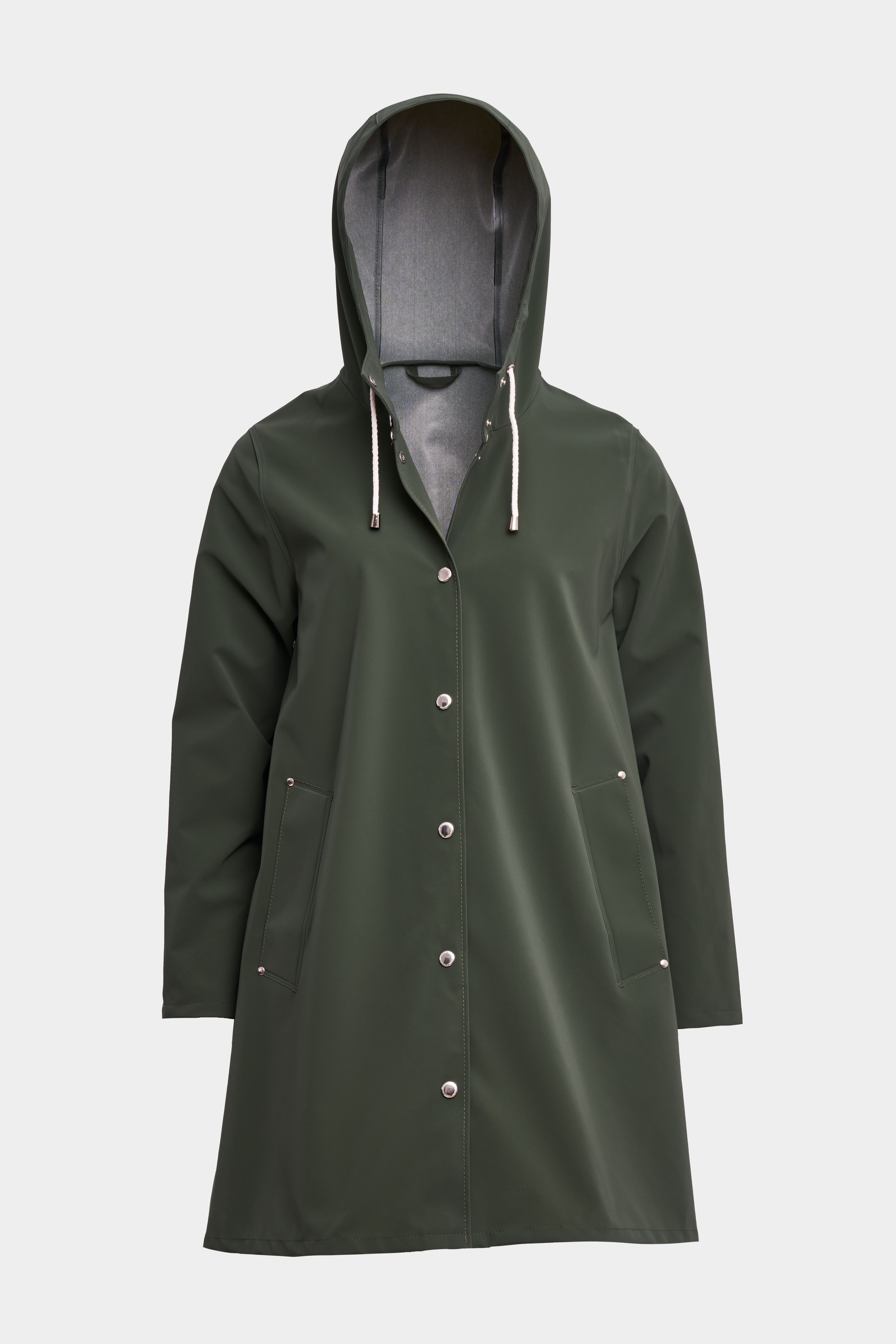 Mosebacke Lightweight Matte Raincoat Green | STUTTERHEIM US