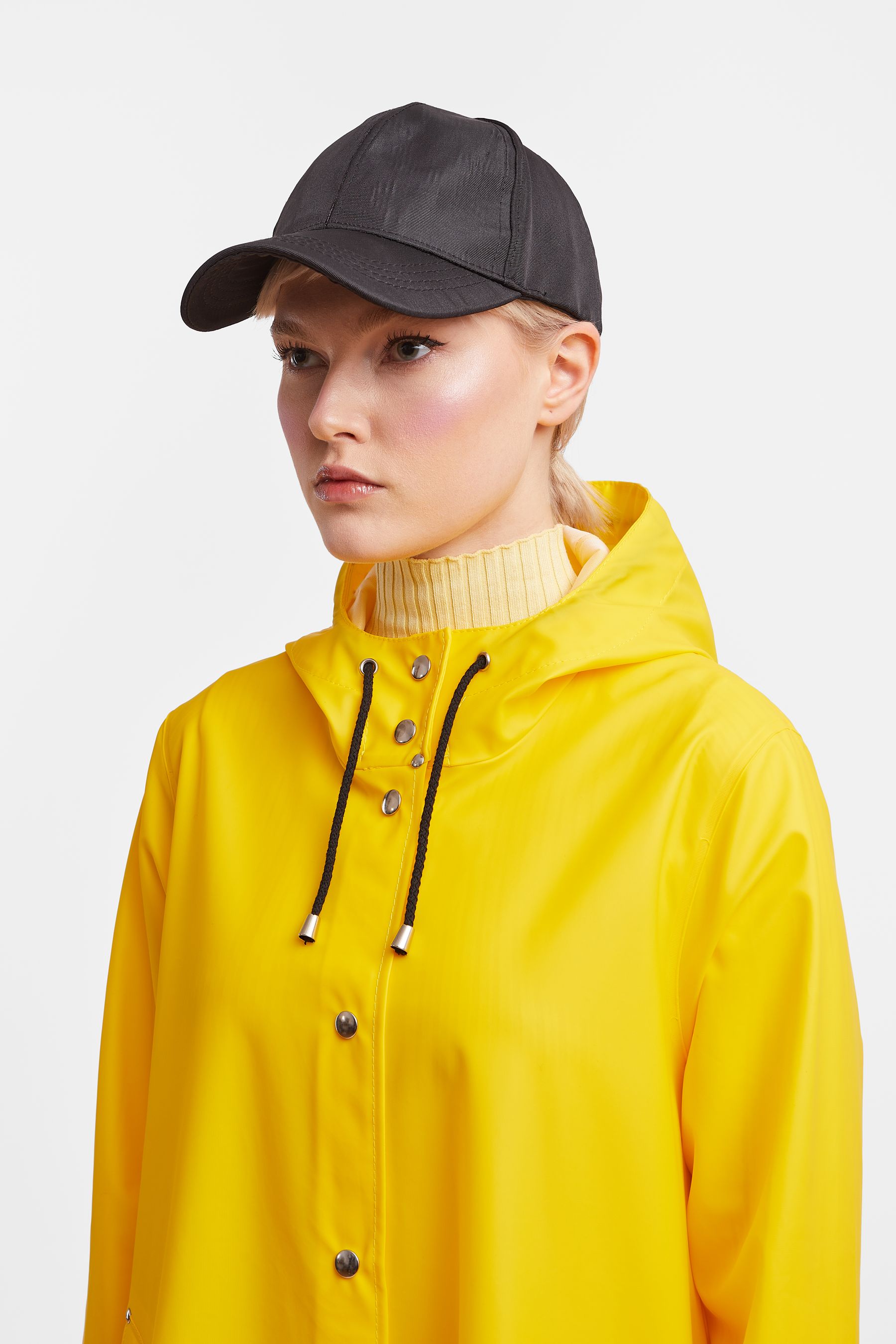 stutterheim mosebacke lightweight raincoat yellow women jackets raincoats