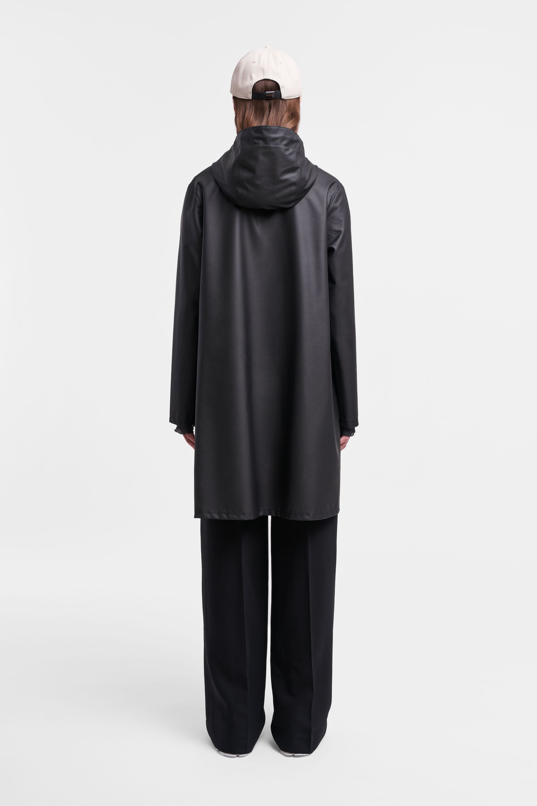 stutterheim mosebacke lightweight zip raincoat black women jackets raincoats