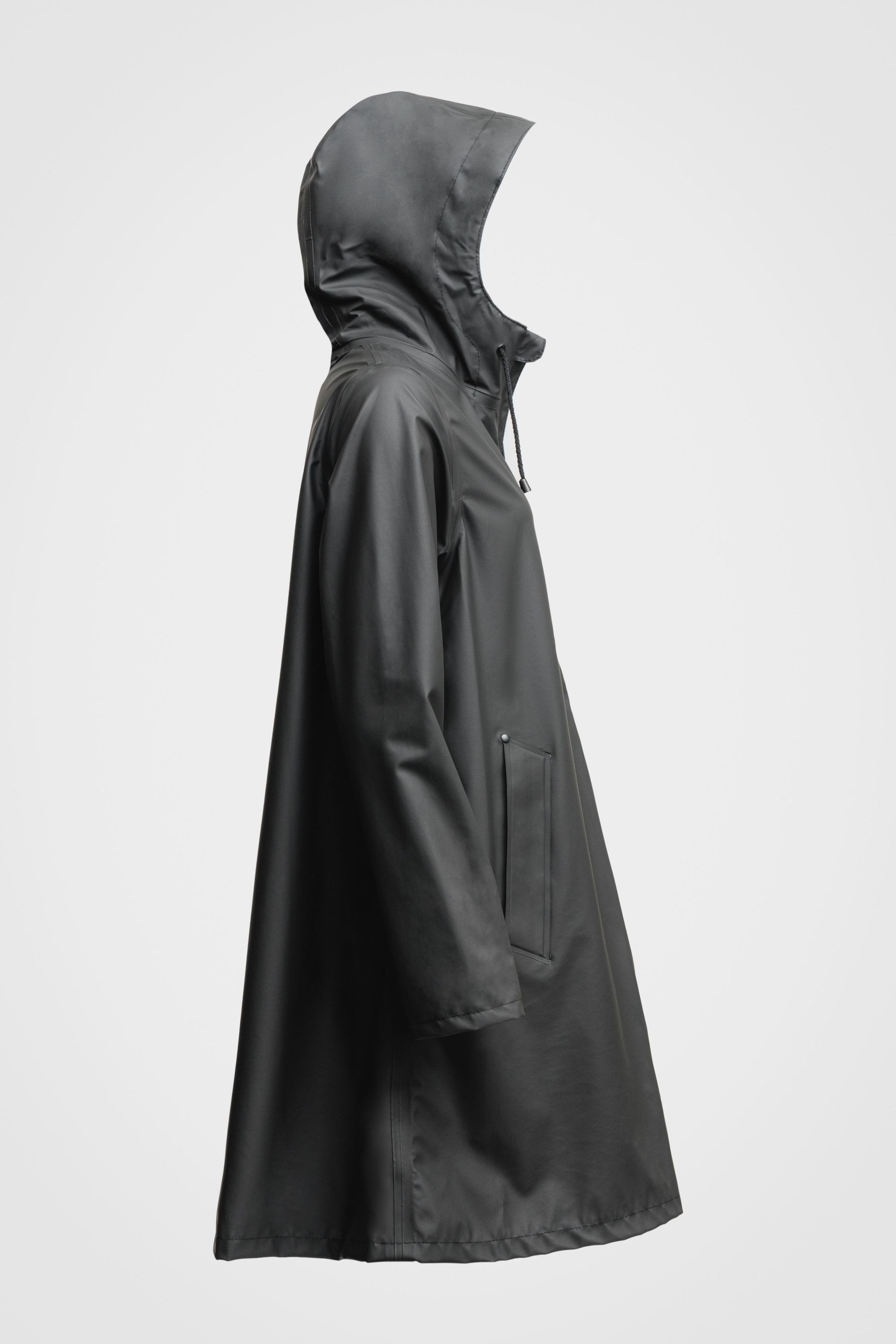 stutterheim mosebacke lightweight zip raincoat black women jackets raincoats