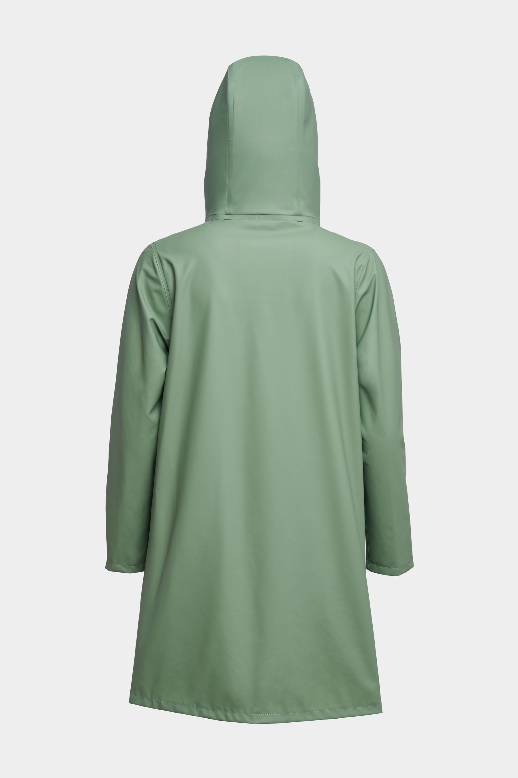 stutterheim mosebacke lightweight zip raincoat loden green women jackets raincoats