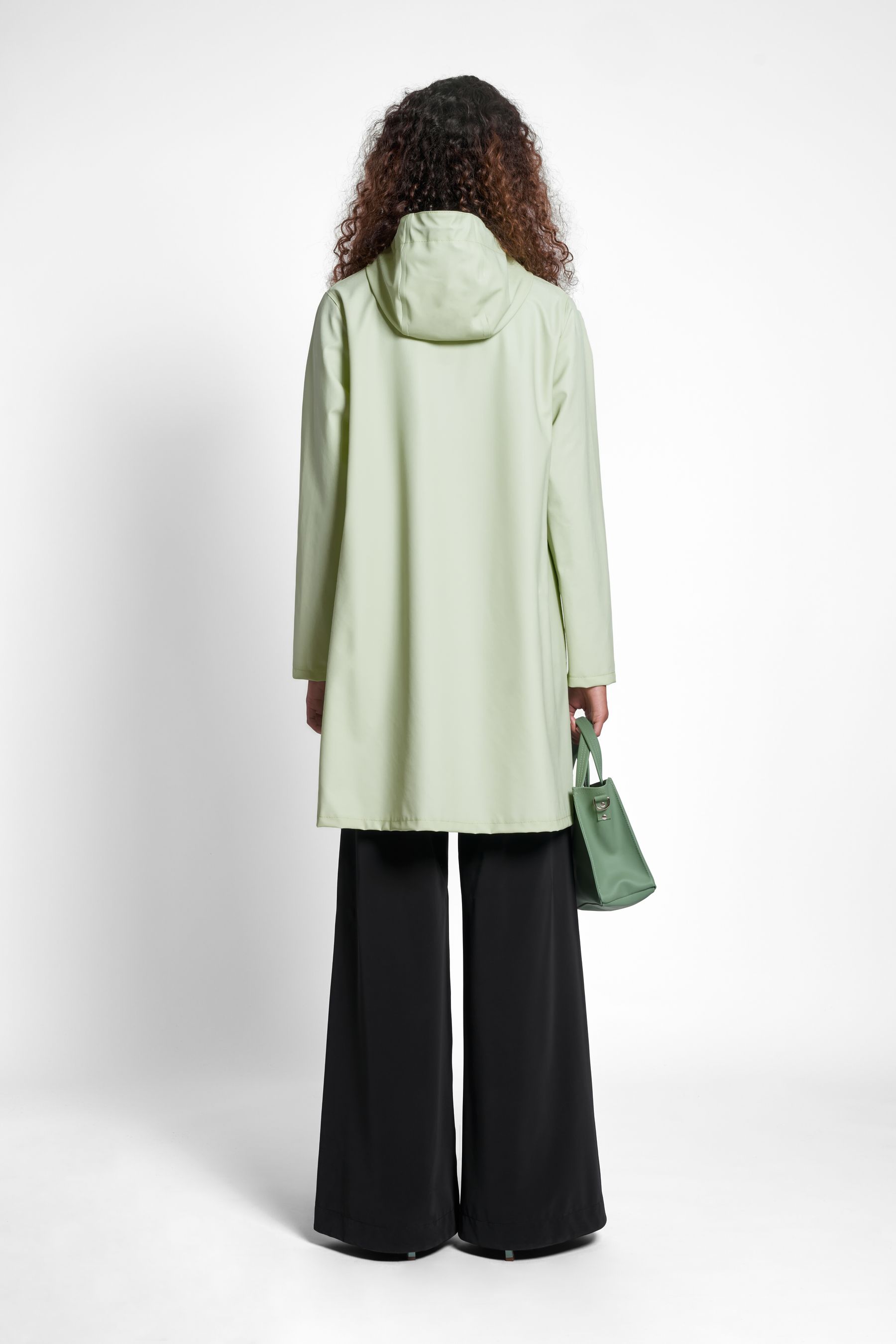 stutterheim mosebacke lightweight zip raincoat seafoam green women jackets raincoats