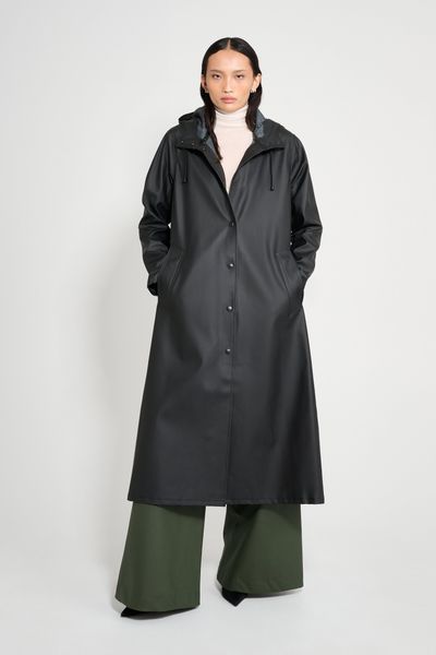 Mosebacke Long Raincoat Black | STUTTERHEIM US