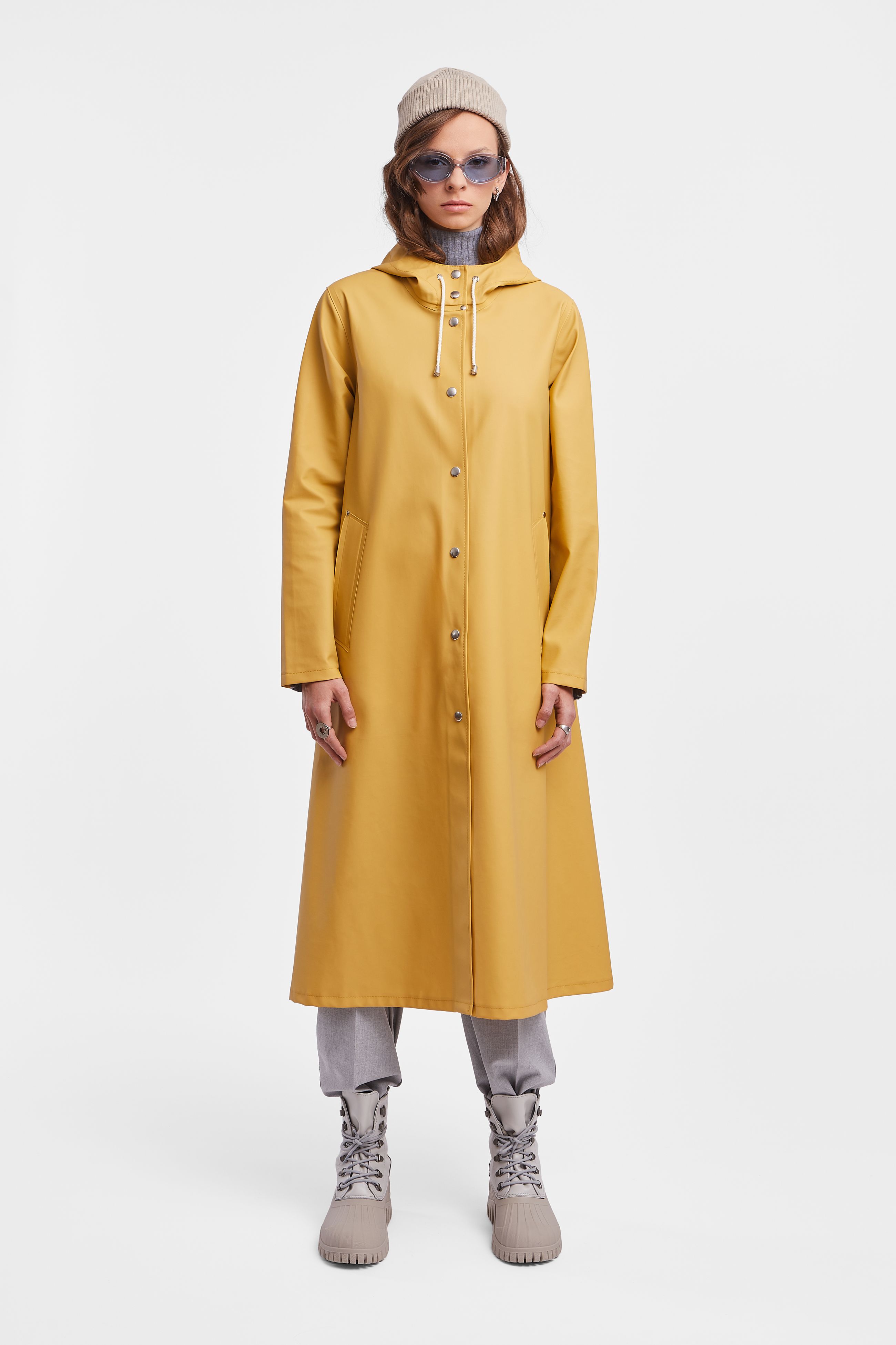 stutterheim mosebacke long raincoat chai women jackets raincoats