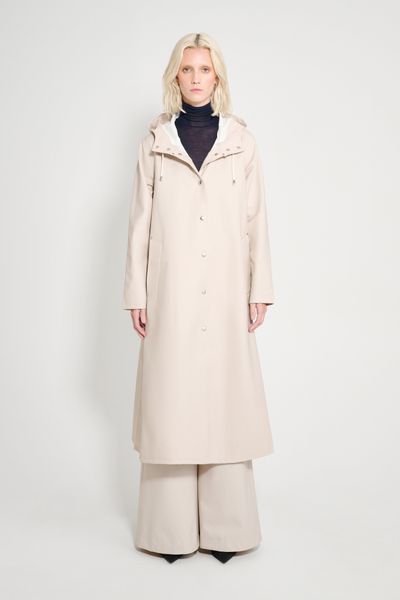 Mosebacke Long Raincoat Light Sand | STUTTERHEIM DE