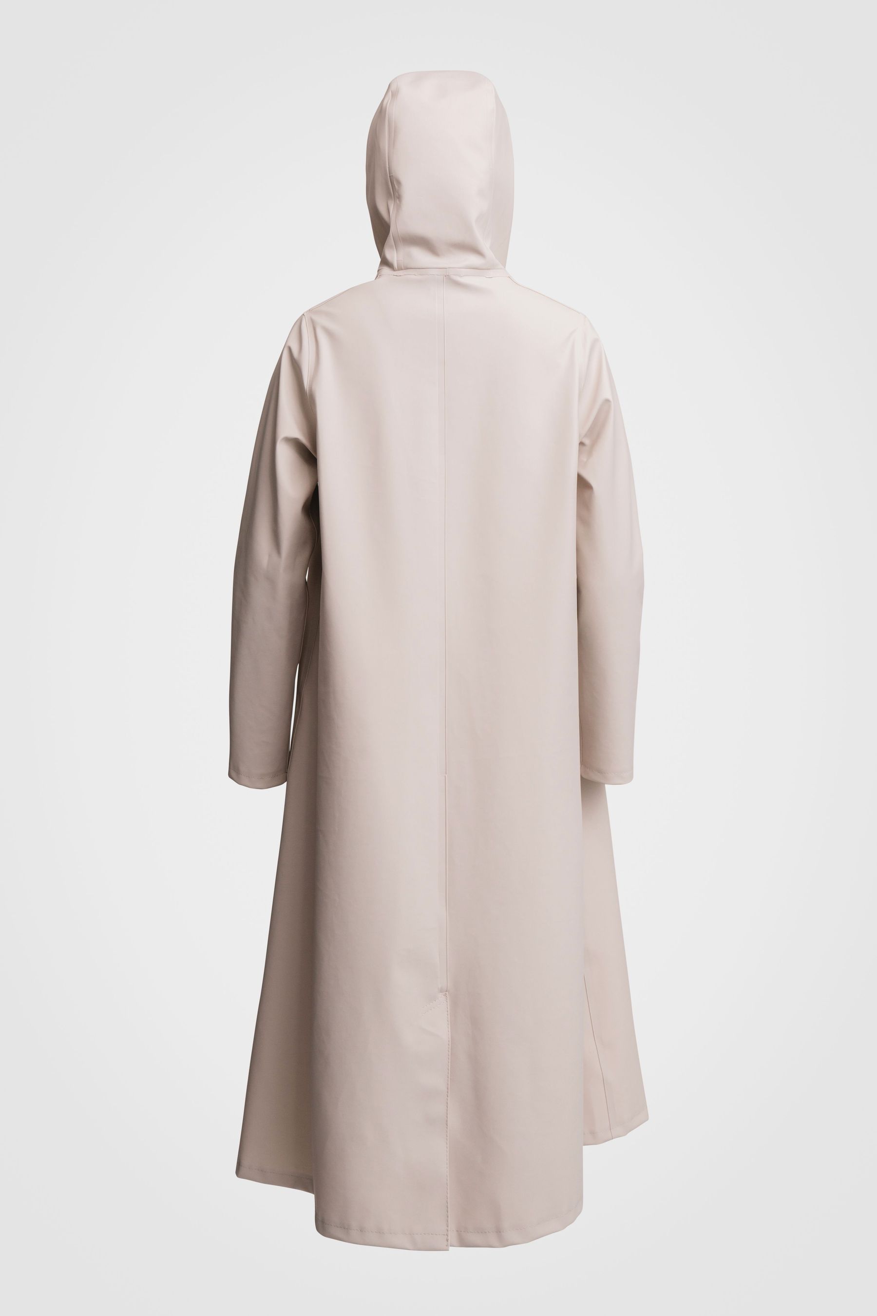 stutterheim mosebacke long raincoat light sand women jackets raincoats
