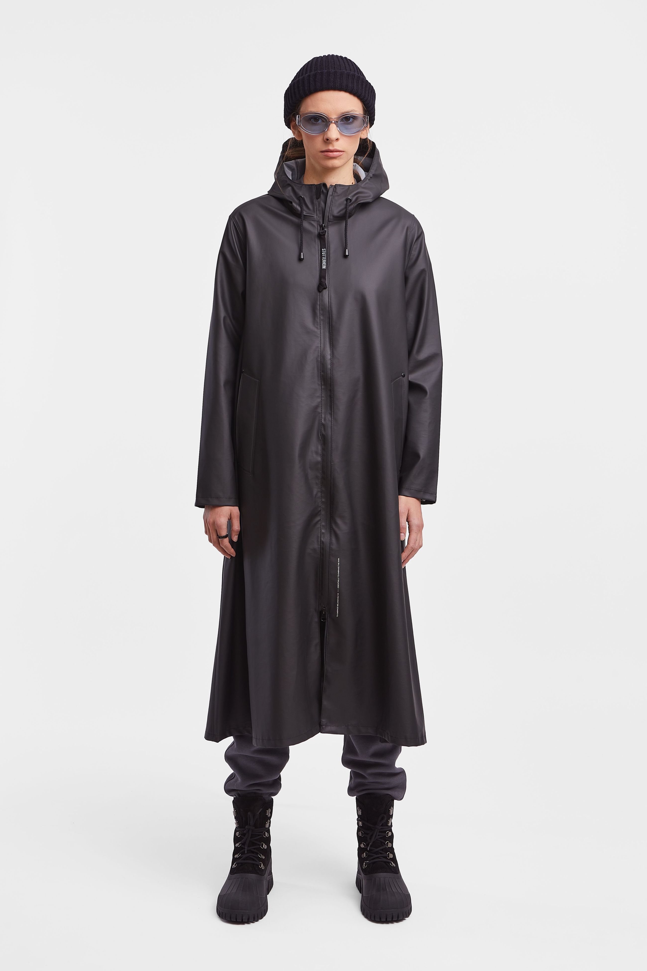 Stutterheim Mosebacke Long Zip Raincoat
