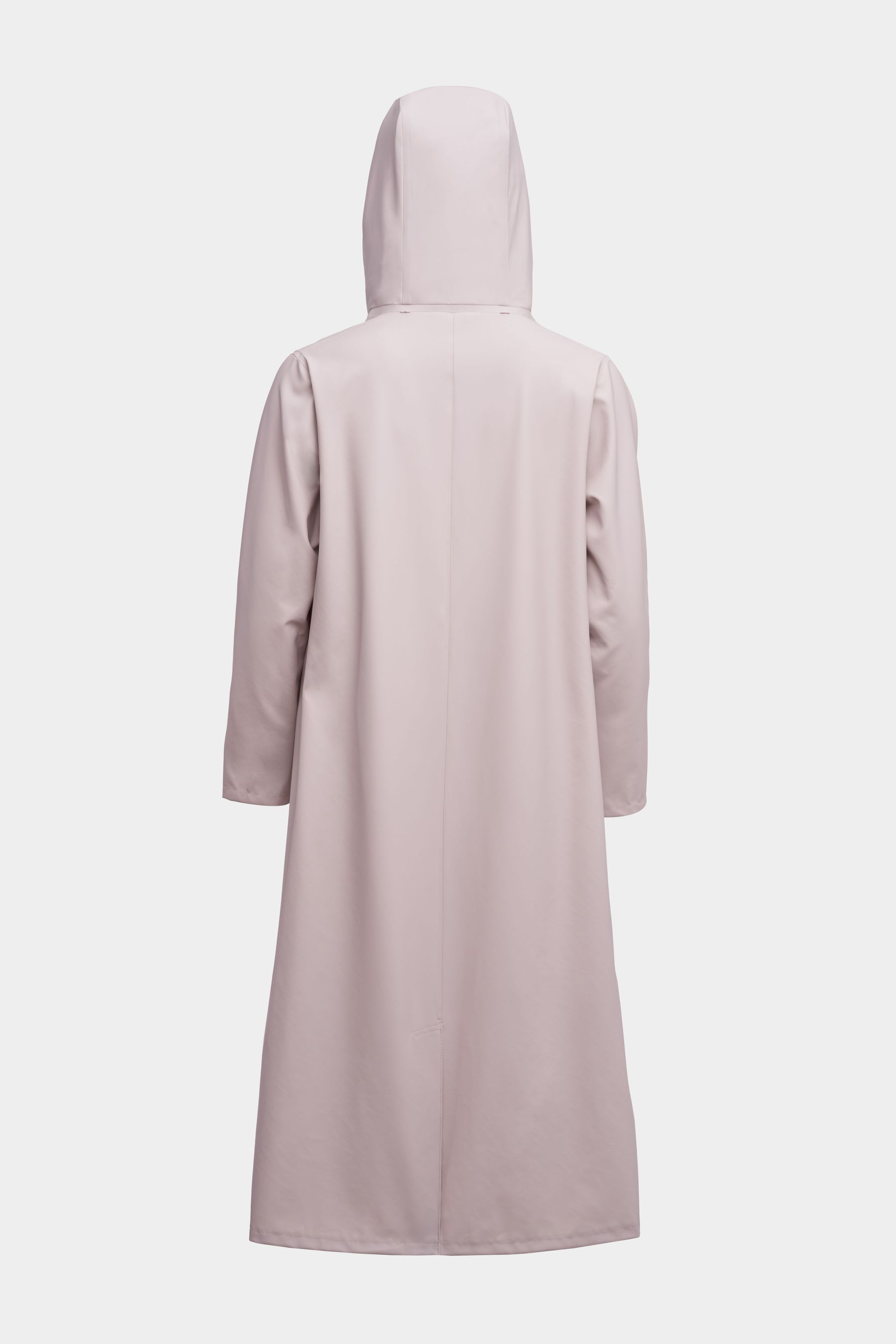 stutterheim mosebacke long lightweight zip raincoat light sand women jackets raincoats