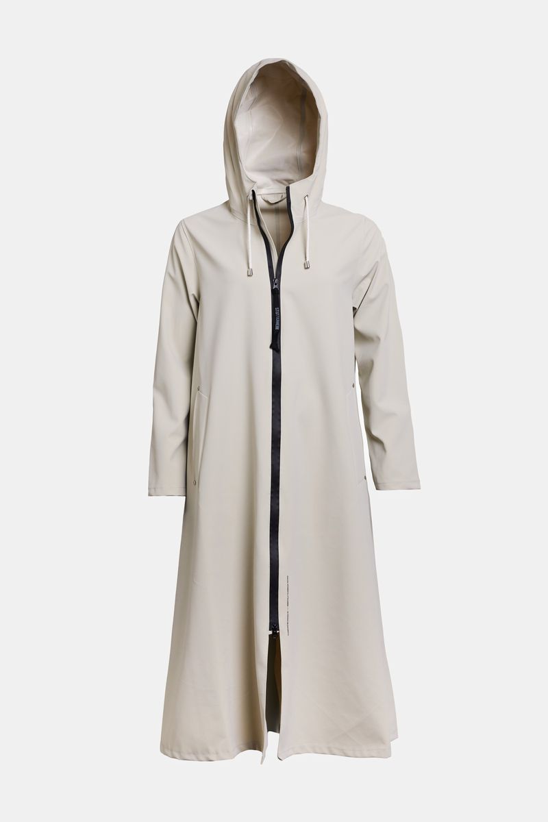 Stutterheim Mosebacke Long Lightweight Zip Matte Raincoat