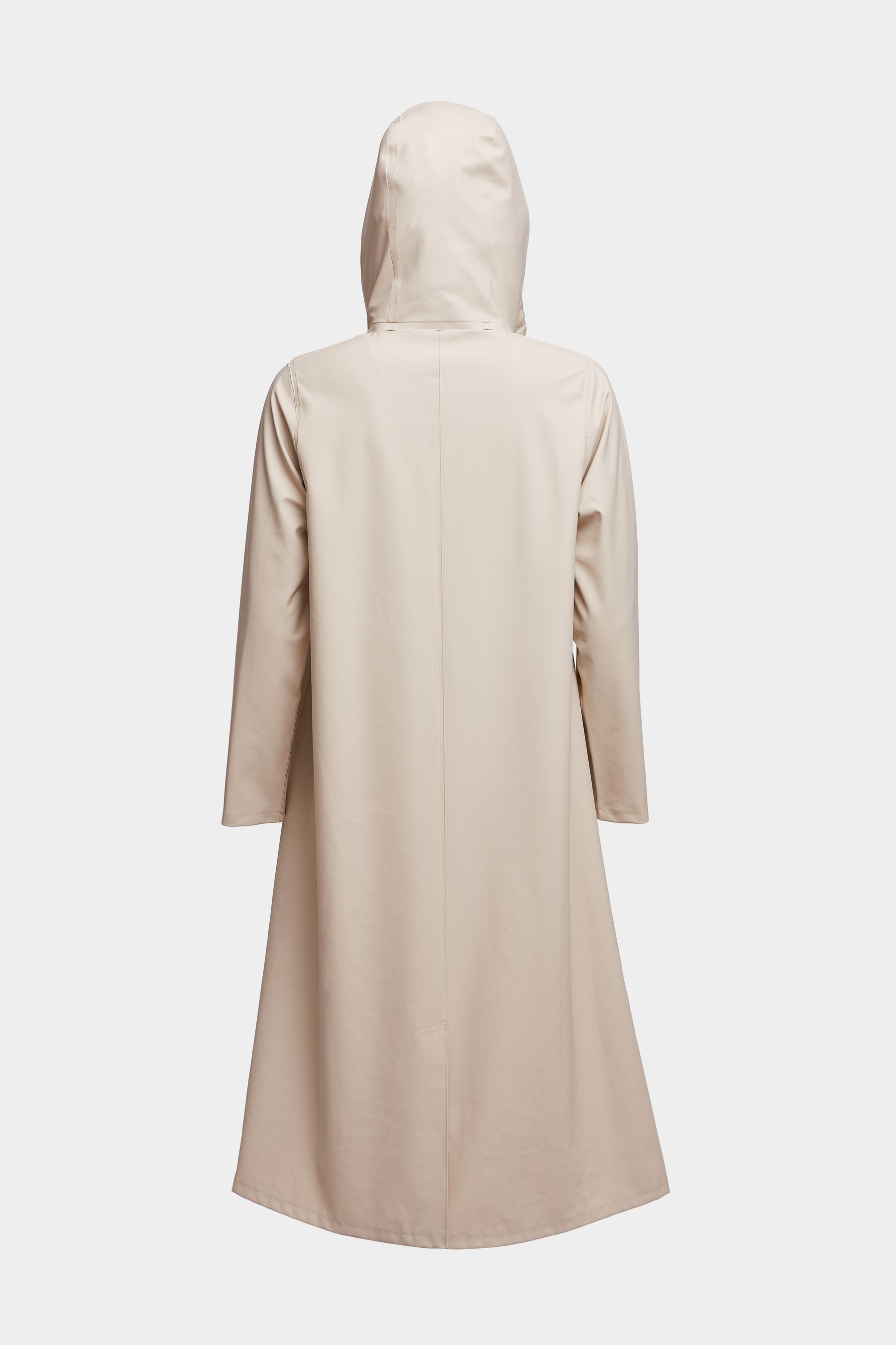 stutterheim mosebacke long lightweight zip raincoat oyster women jackets raincoats
