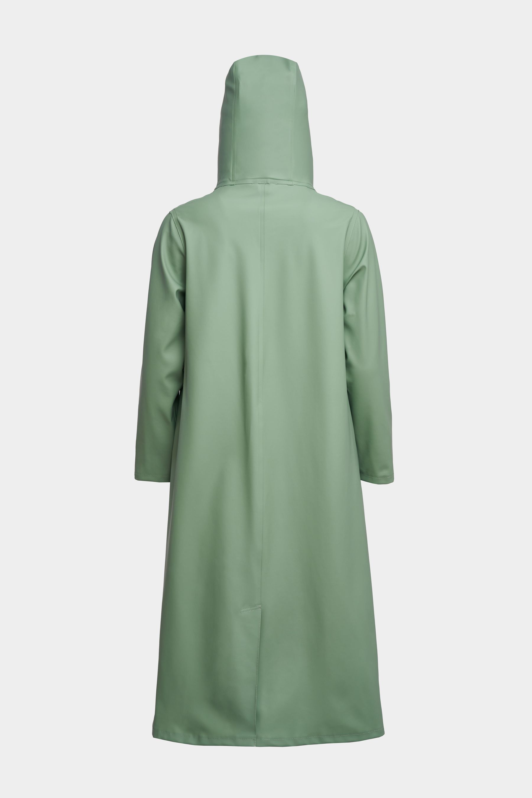stutterheim mosebacke long raincoat loden green women jackets long-raincoats
