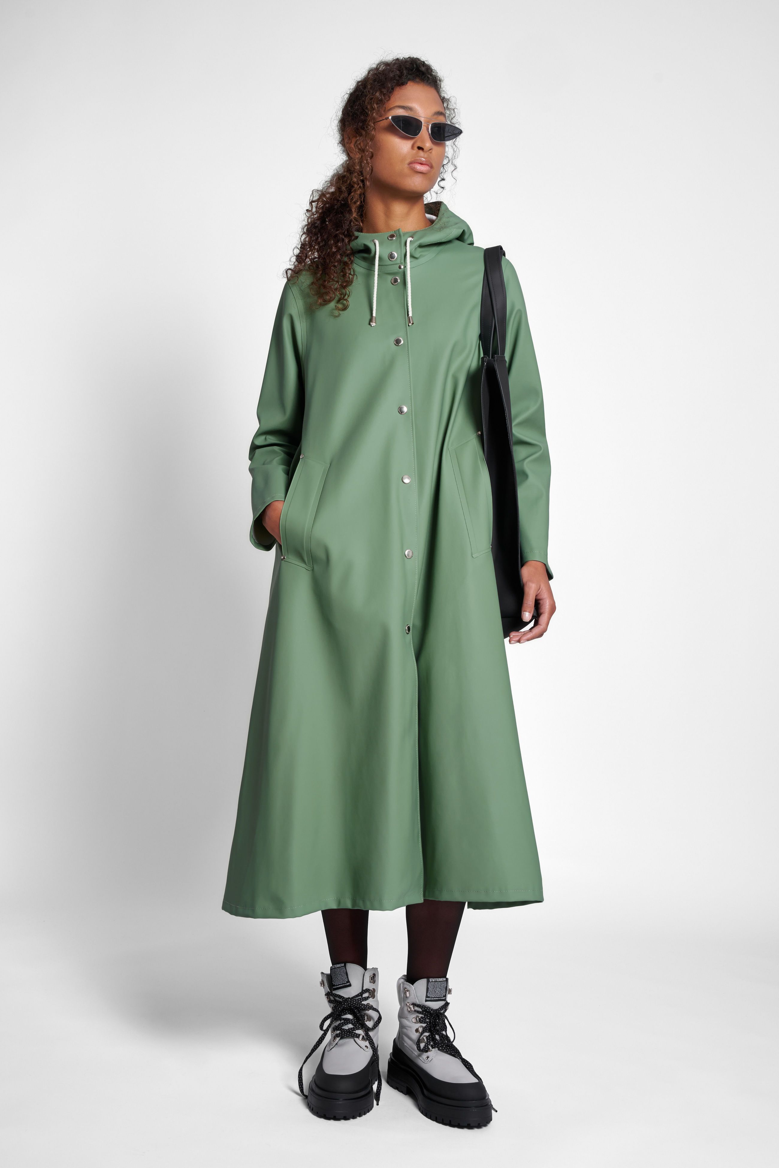 Mosebacke Long Raincoat Loden Green STUTTERHEIM GB