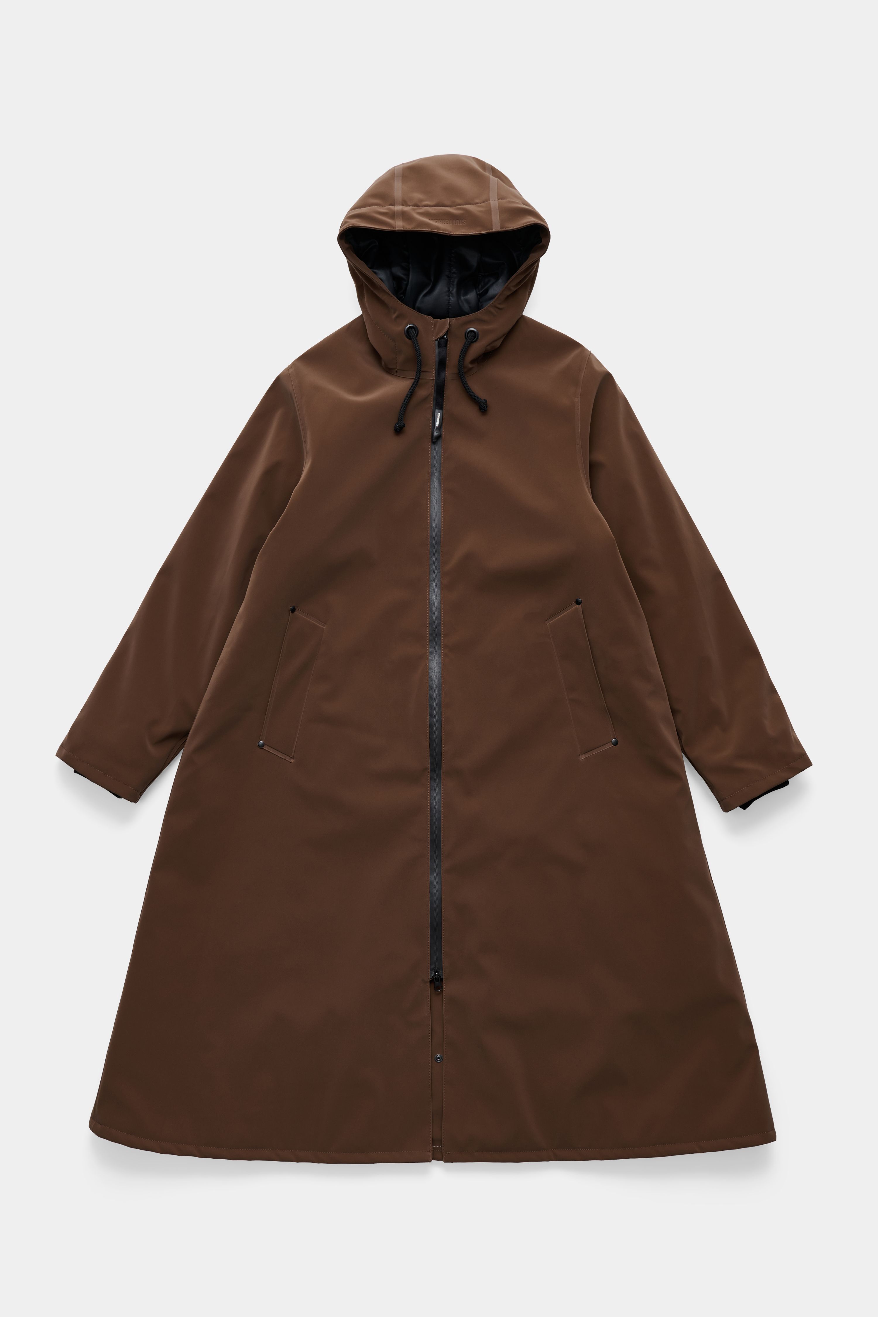 Mosebacke Long Matte Winter Coat Dark Brown | STUTTERHEIM US