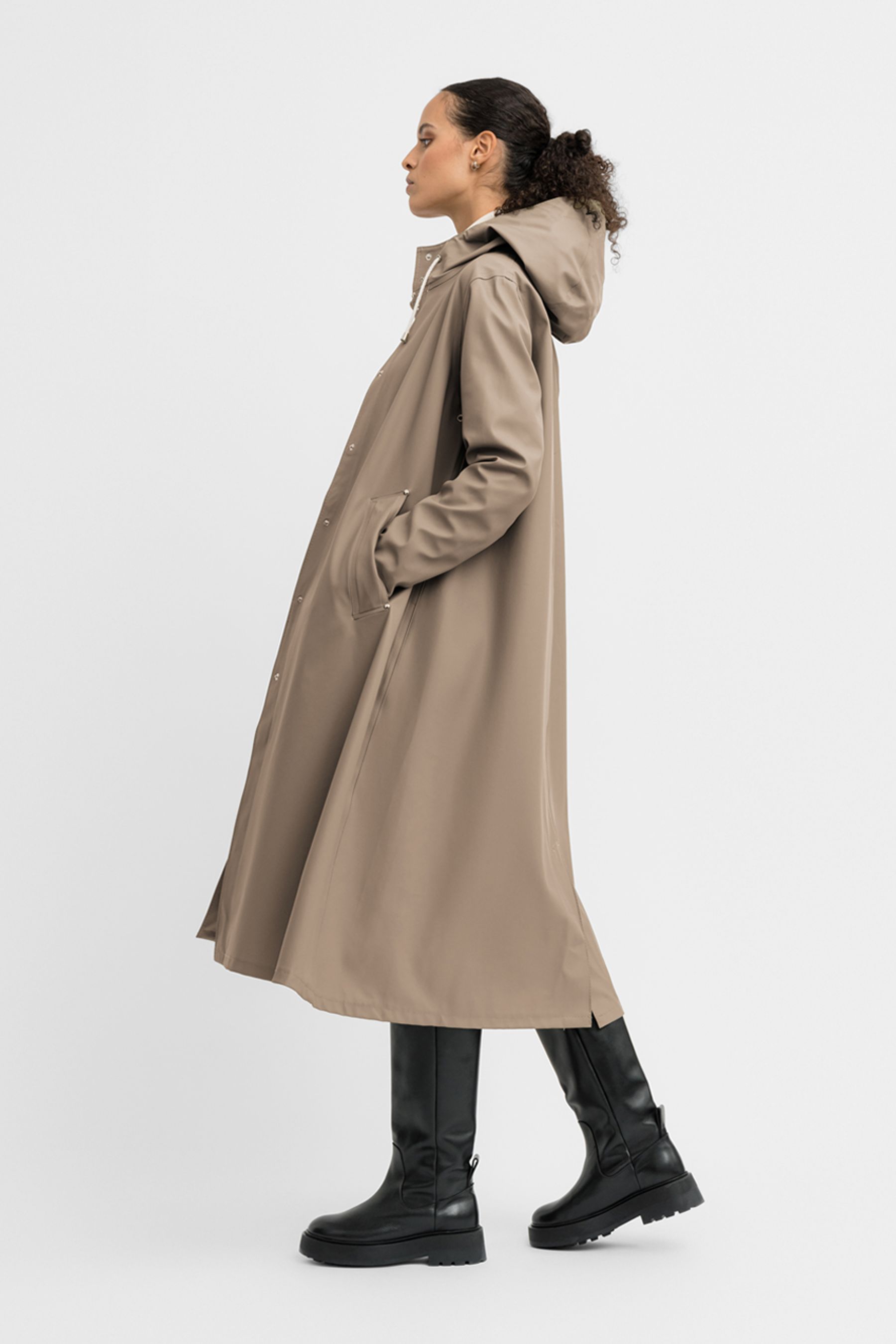 stutterheim mosebacke long raincoat mole women jackets raincoats