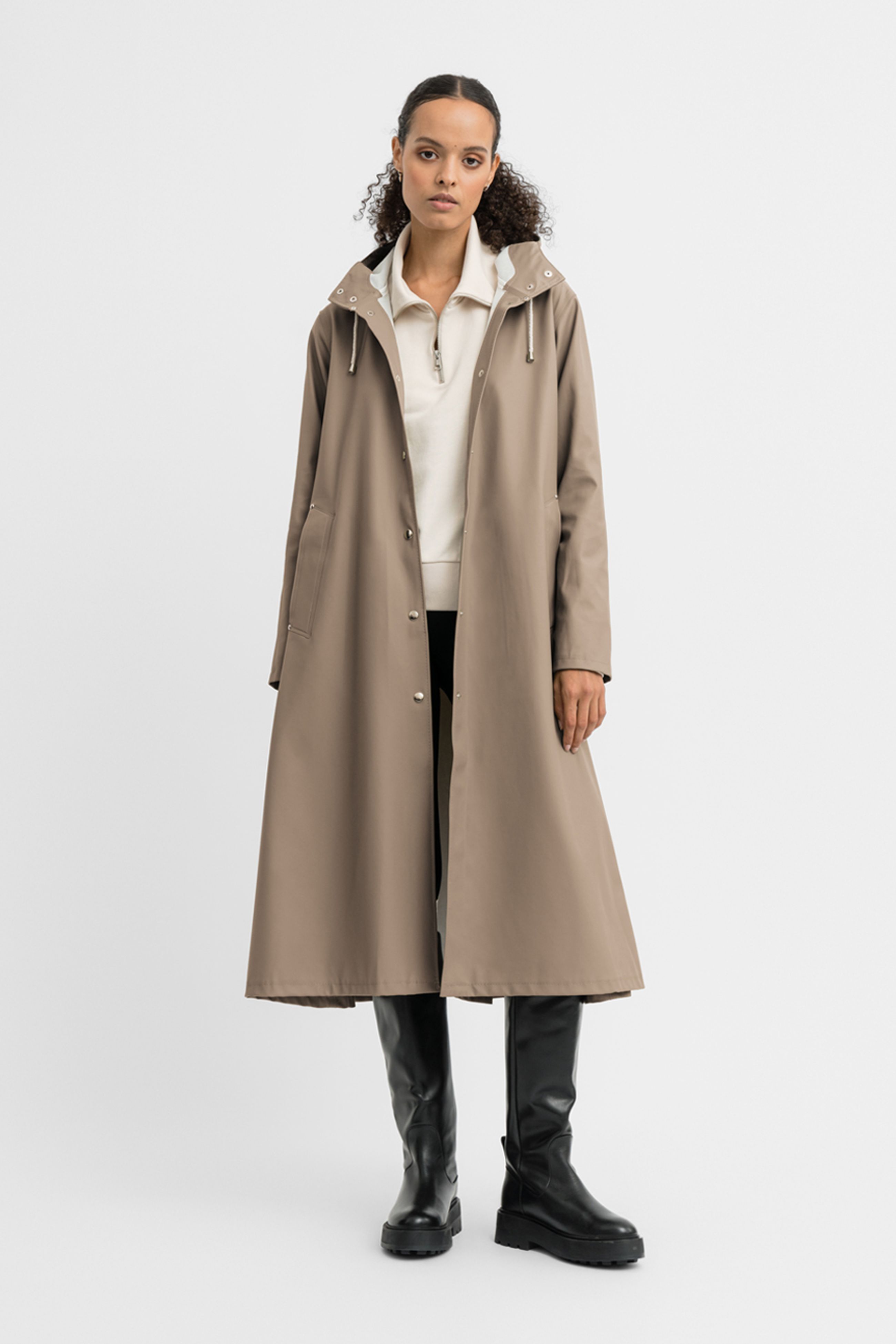 stutterheim mosebacke long raincoat mole women jackets raincoats