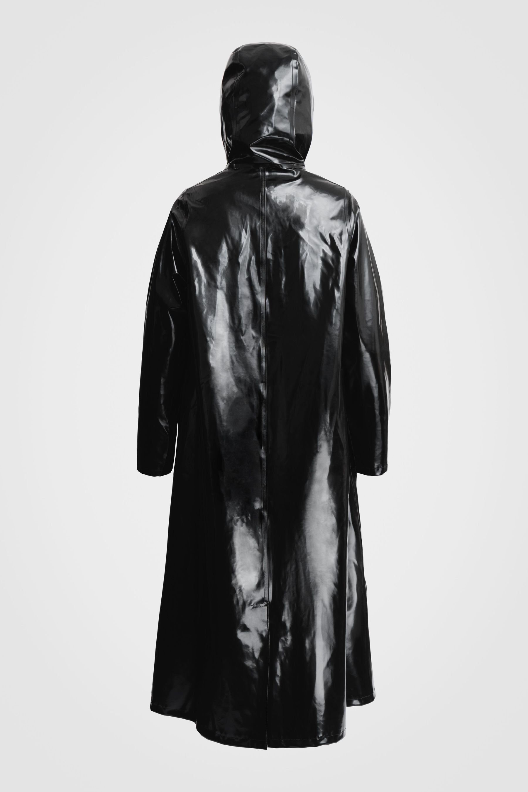 stutterheim mosebacke long opal raincoat black women jackets raincoats