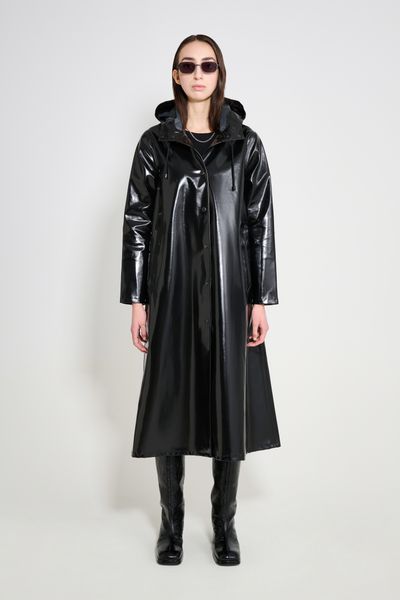 Mosebacke Long Opal Raincoat Black | STUTTERHEIM JP