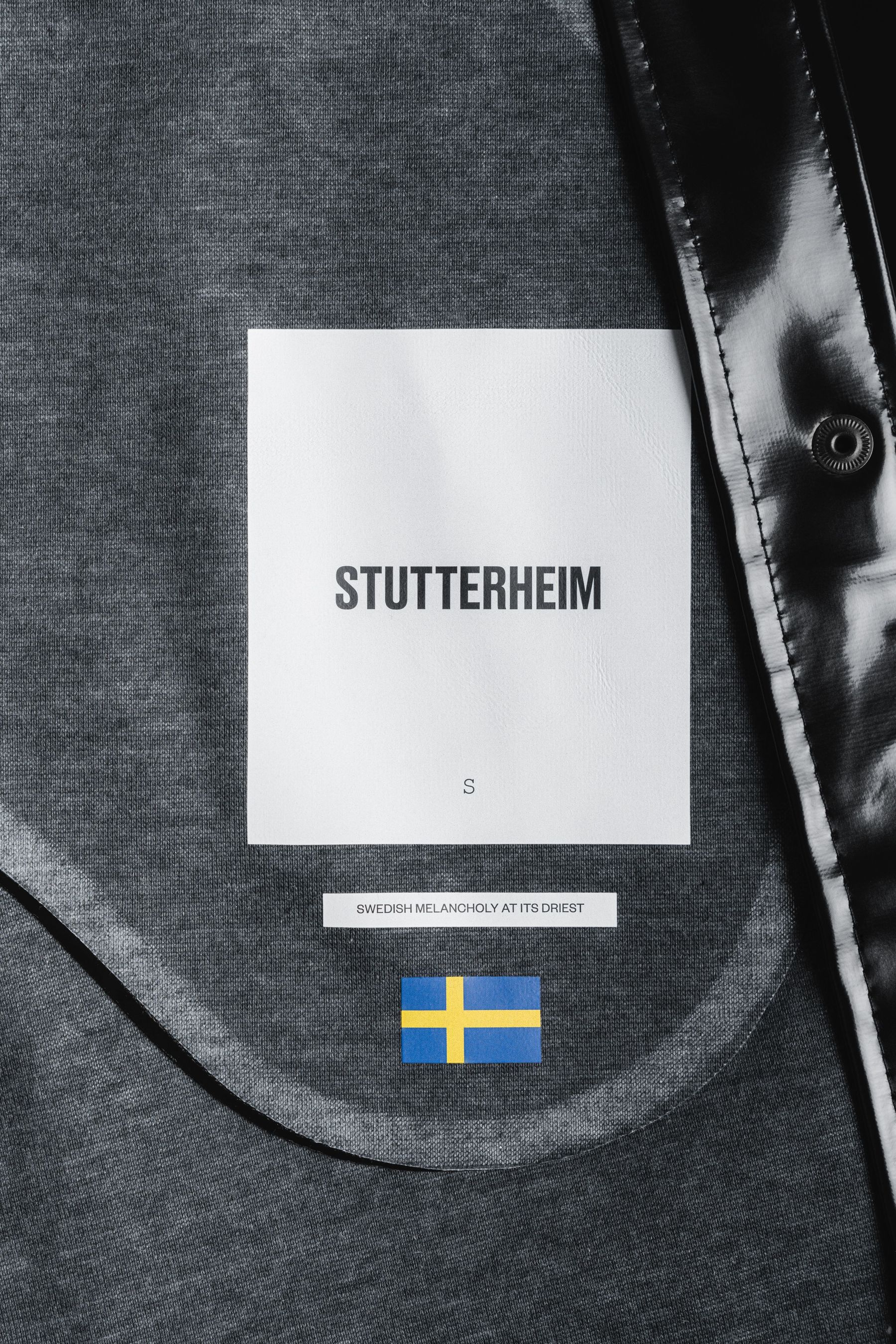 stutterheim mosebacke long opal raincoat black women jackets raincoats