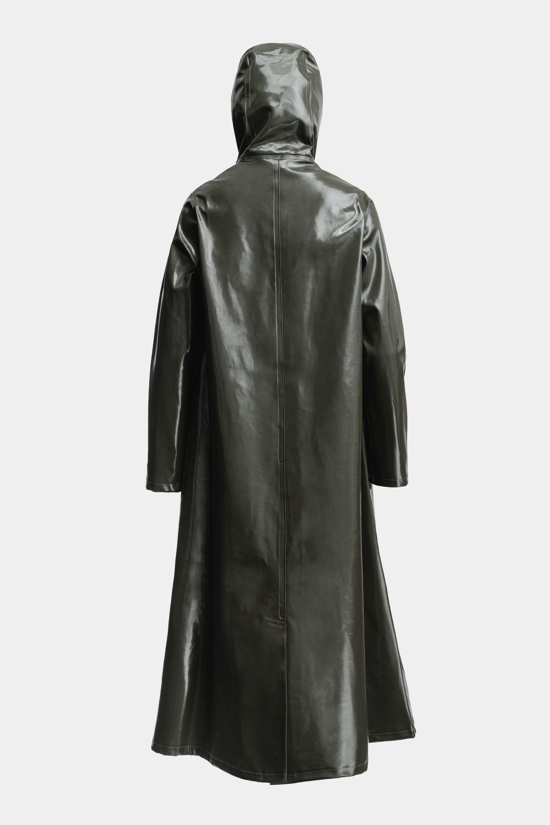 stutterheim mosebacke long opal raincoat green women jackets raincoats