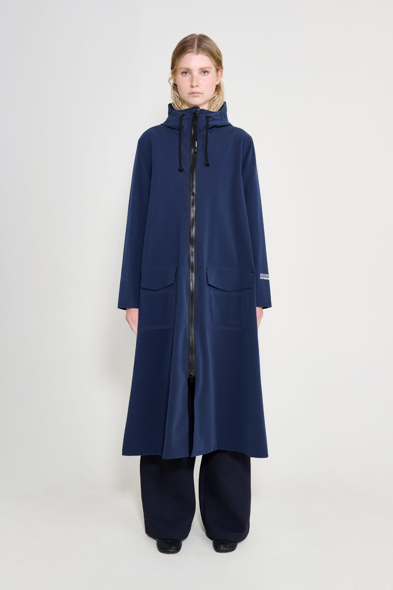 Stutterheim Mosebacke Long Patch Raincoat